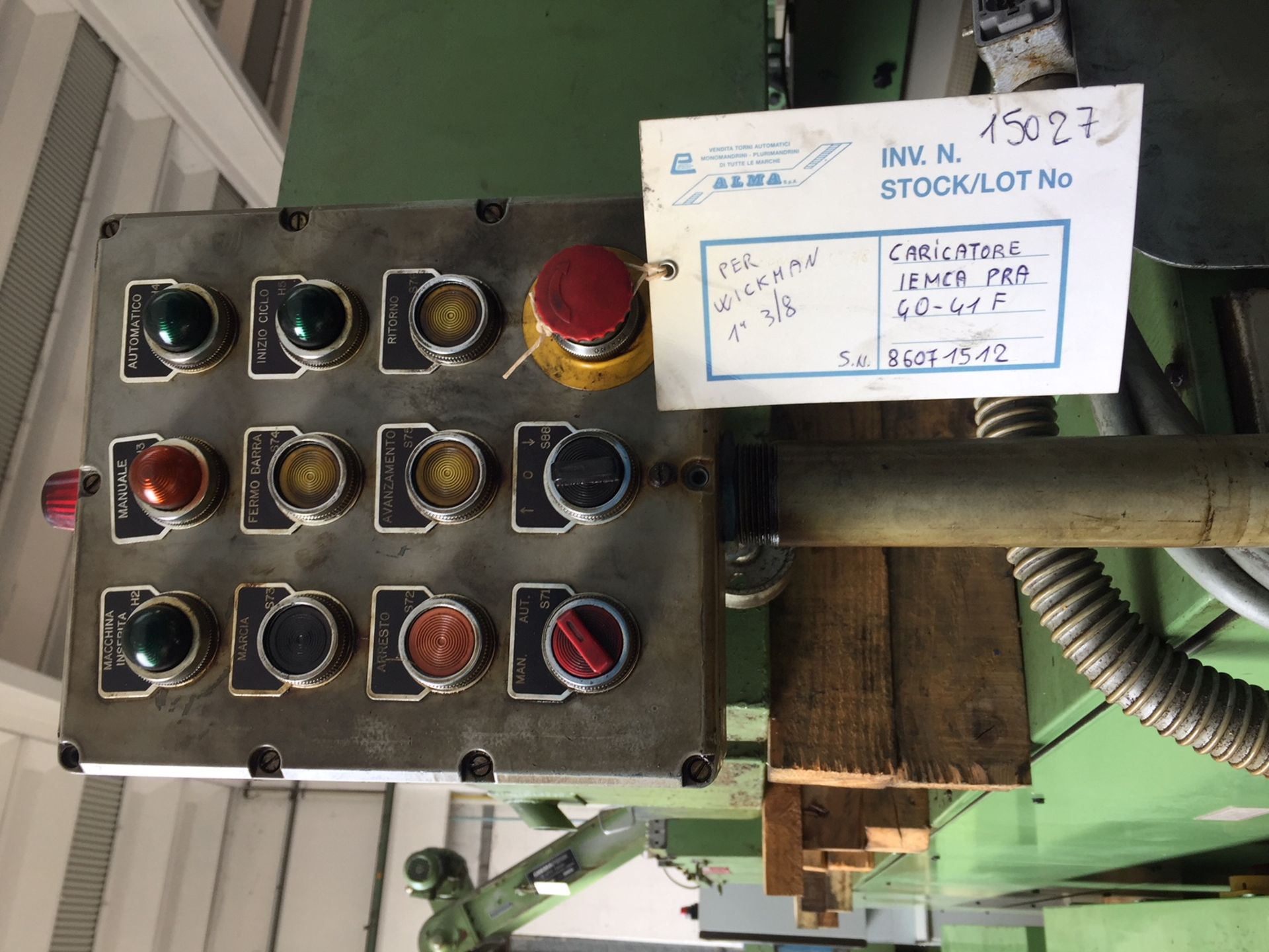 Iemca-Pra Bar Loader for multispindles ex Wickman - Image 6 of 7