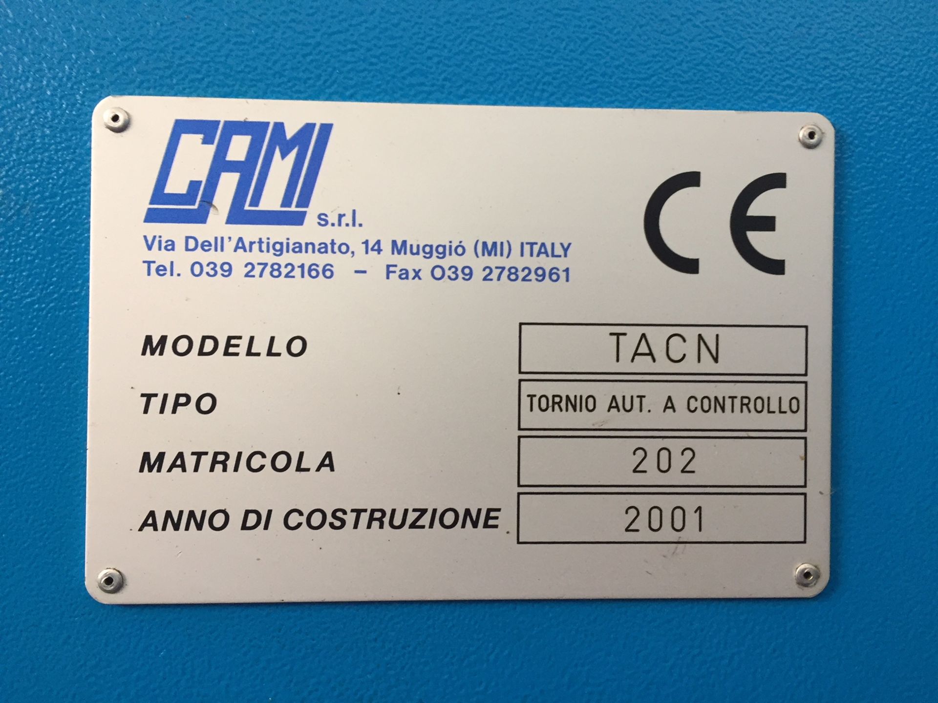 Cami Model TAC 29 CNC Lathe - Image 4 of 5