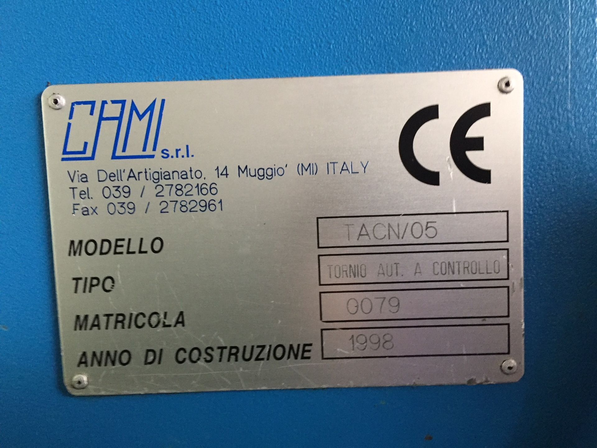 Cami Model TAB 60 CNC Lathe - Image 4 of 7
