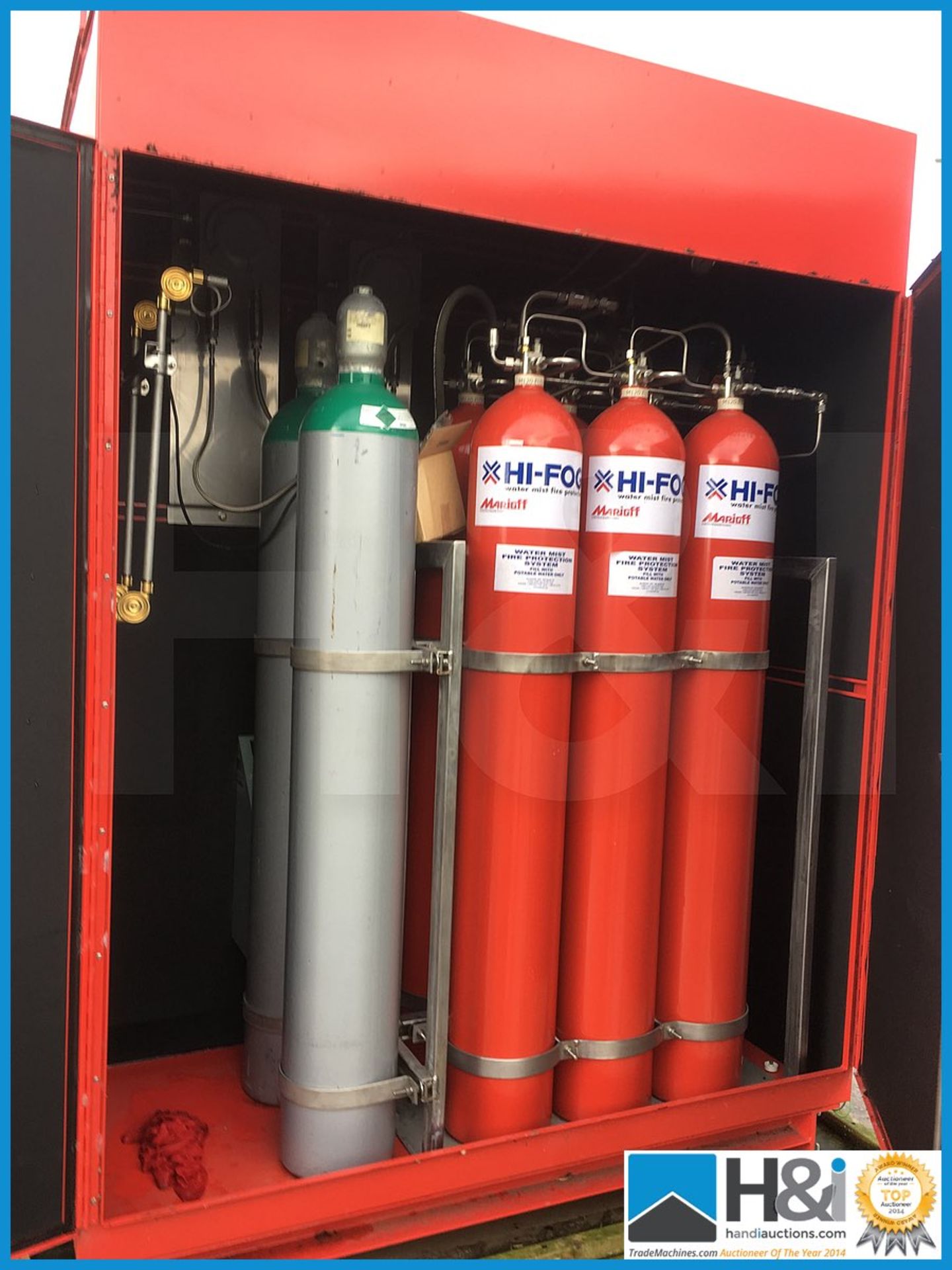 KEVTA Fire Systems Inc., large double fine water spray fire cabinet. 240v. YOM 2012. Features - Image 2 of 9