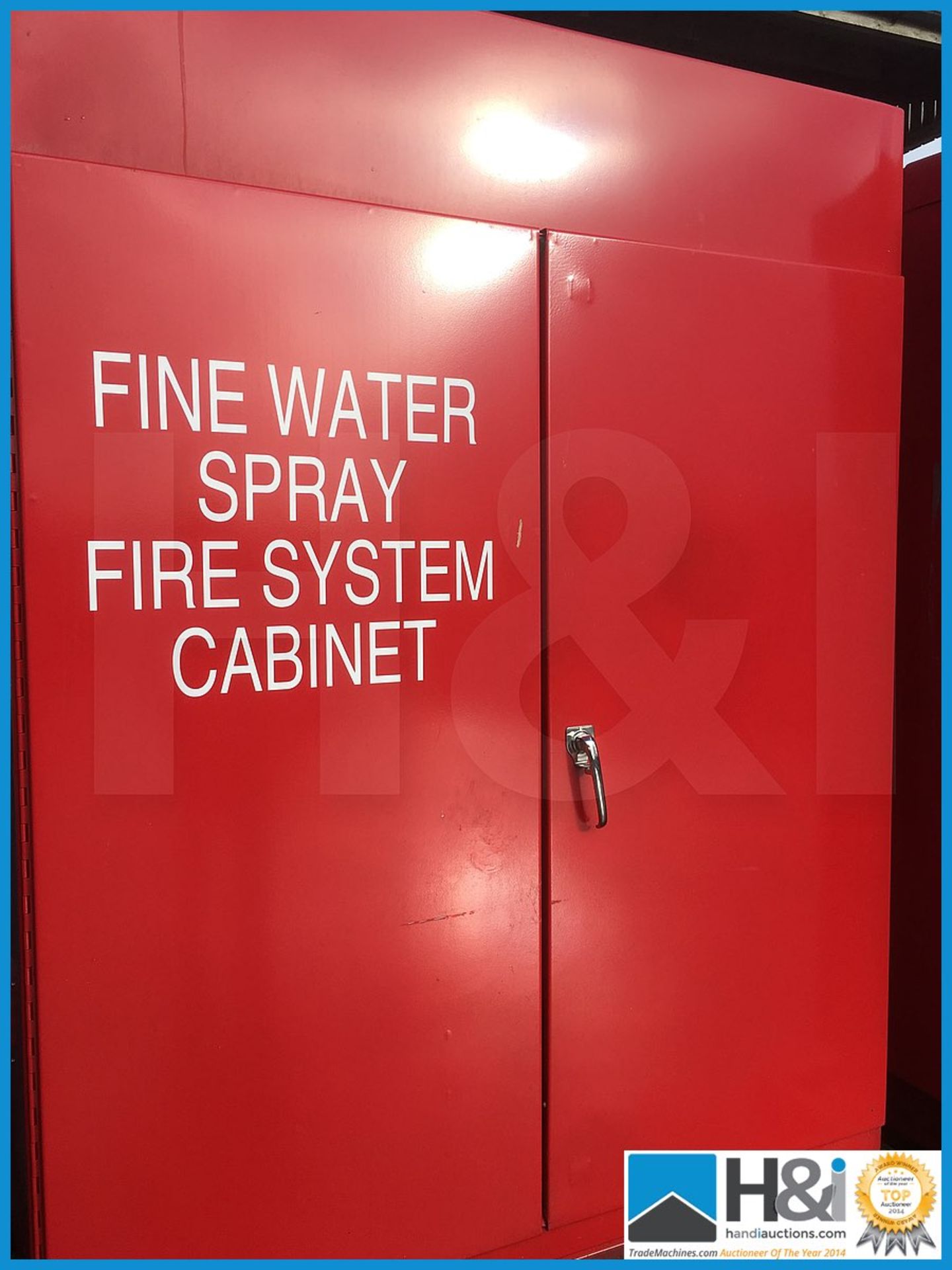 KEVTA Fire Systems Inc., single fine water spray fire cabinet. 240v. YOM 2012. Features integral air - Image 14 of 14