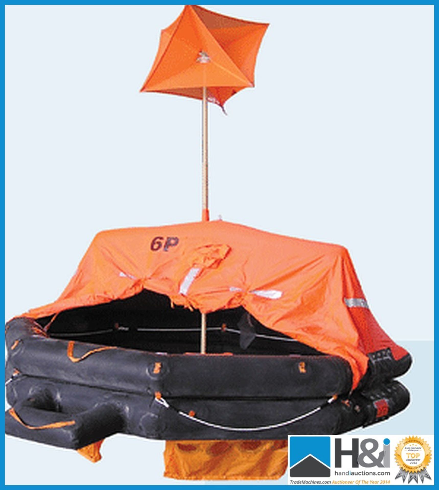 1 off ZHR-D25 davit launch 25 person capacity liferaft. Meets the requirements of (Regulations for