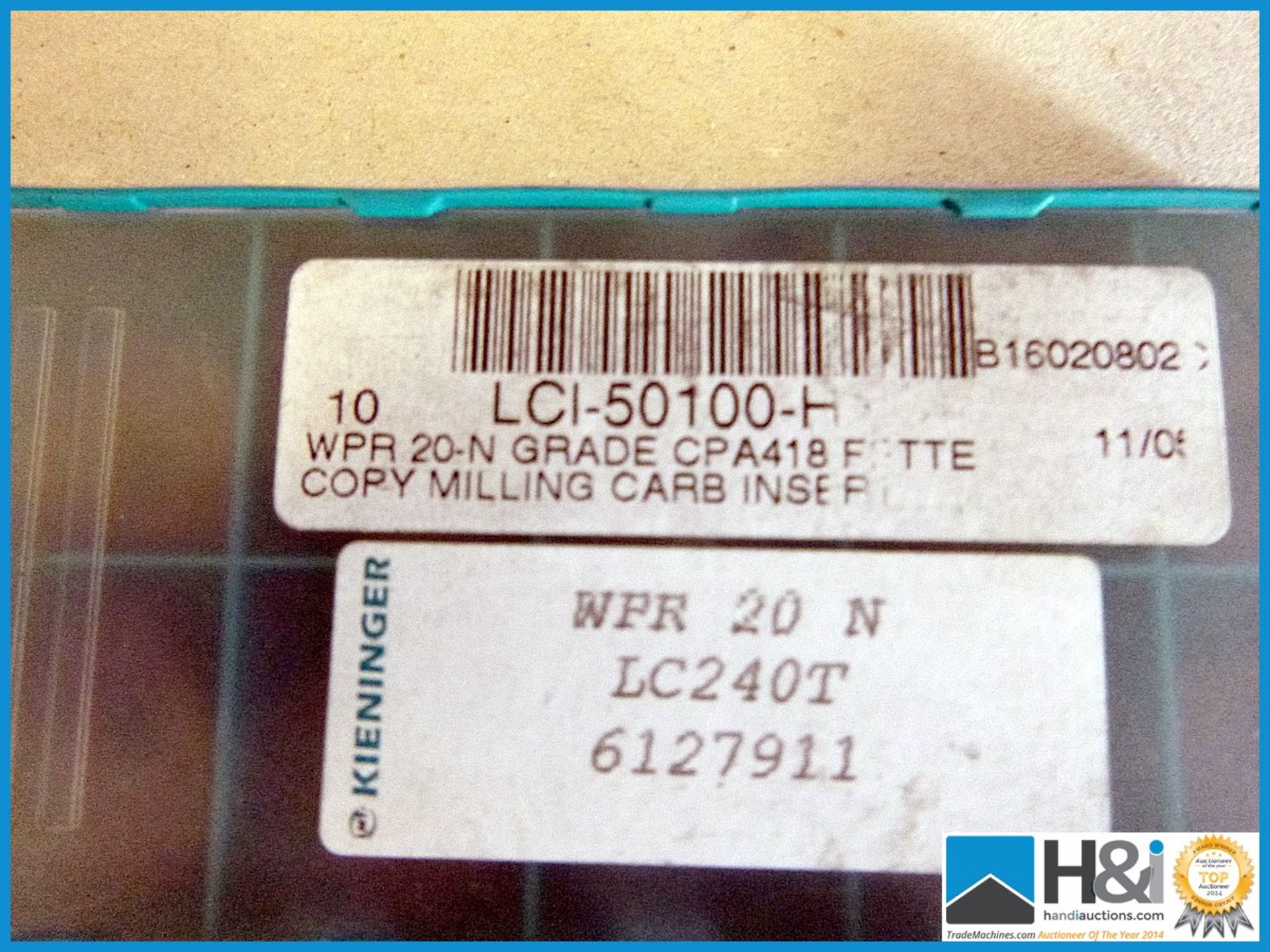 WPR 20-N GRADE CPA418 FETTE COPY MILLING CARB INSERT. 49 pcs. Appraisal: New, unused in original - Image 2 of 2