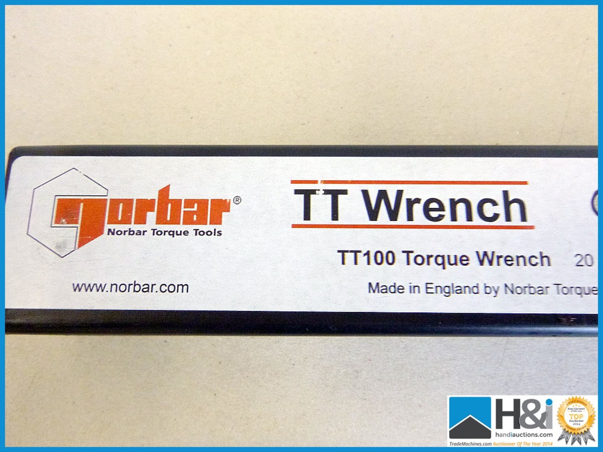 NORBAR TT100 - 20 TO 100 NM - 3/8" DRIVE 13266. Lot value over £100. Appraisal: New, unused in - Image 2 of 2