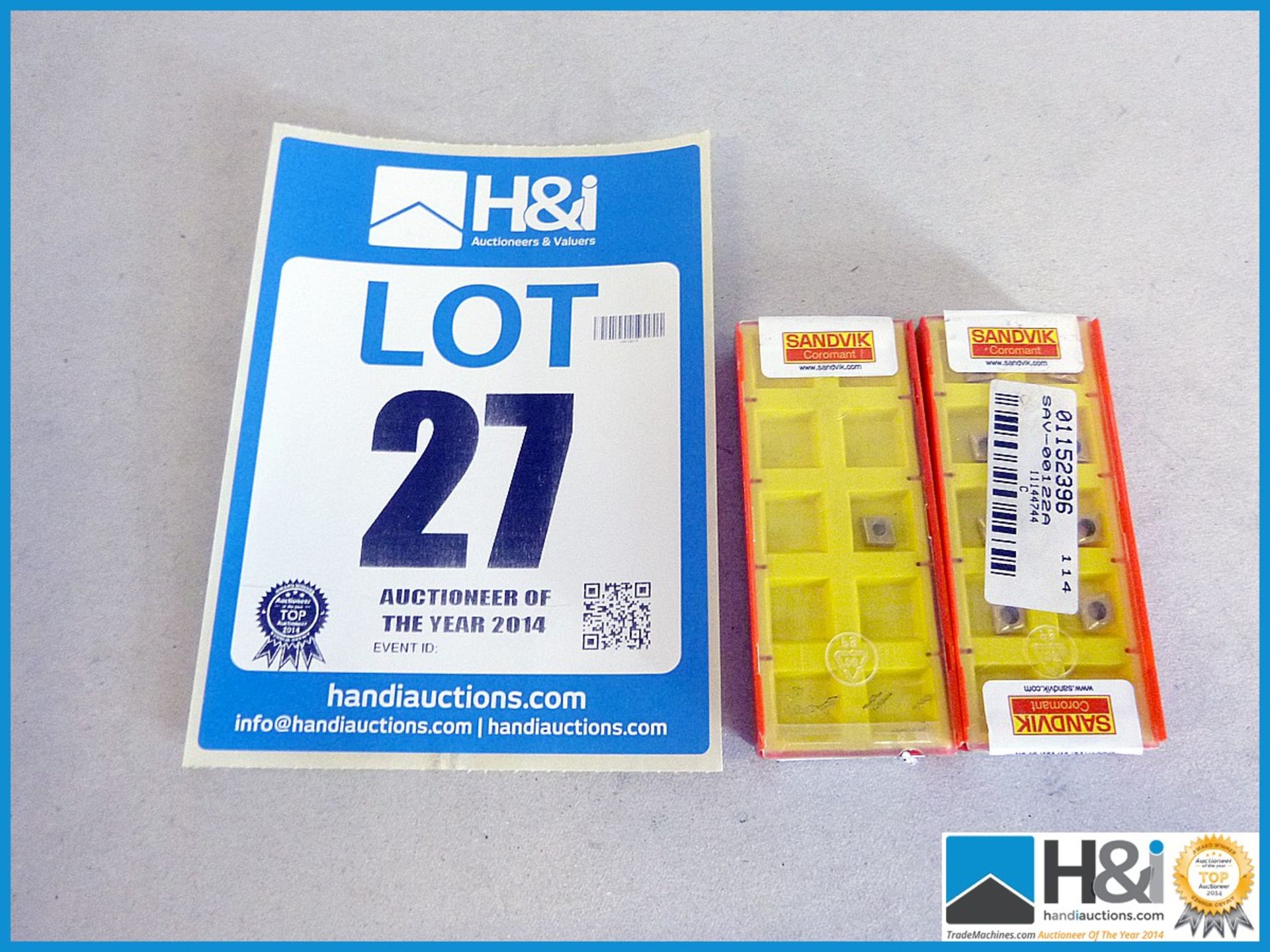 CCMT060202 MF 1025 SANDVIK INSERT - SPECIAL ITEM. 11 pcs lot value over £50. Appraisal: New,