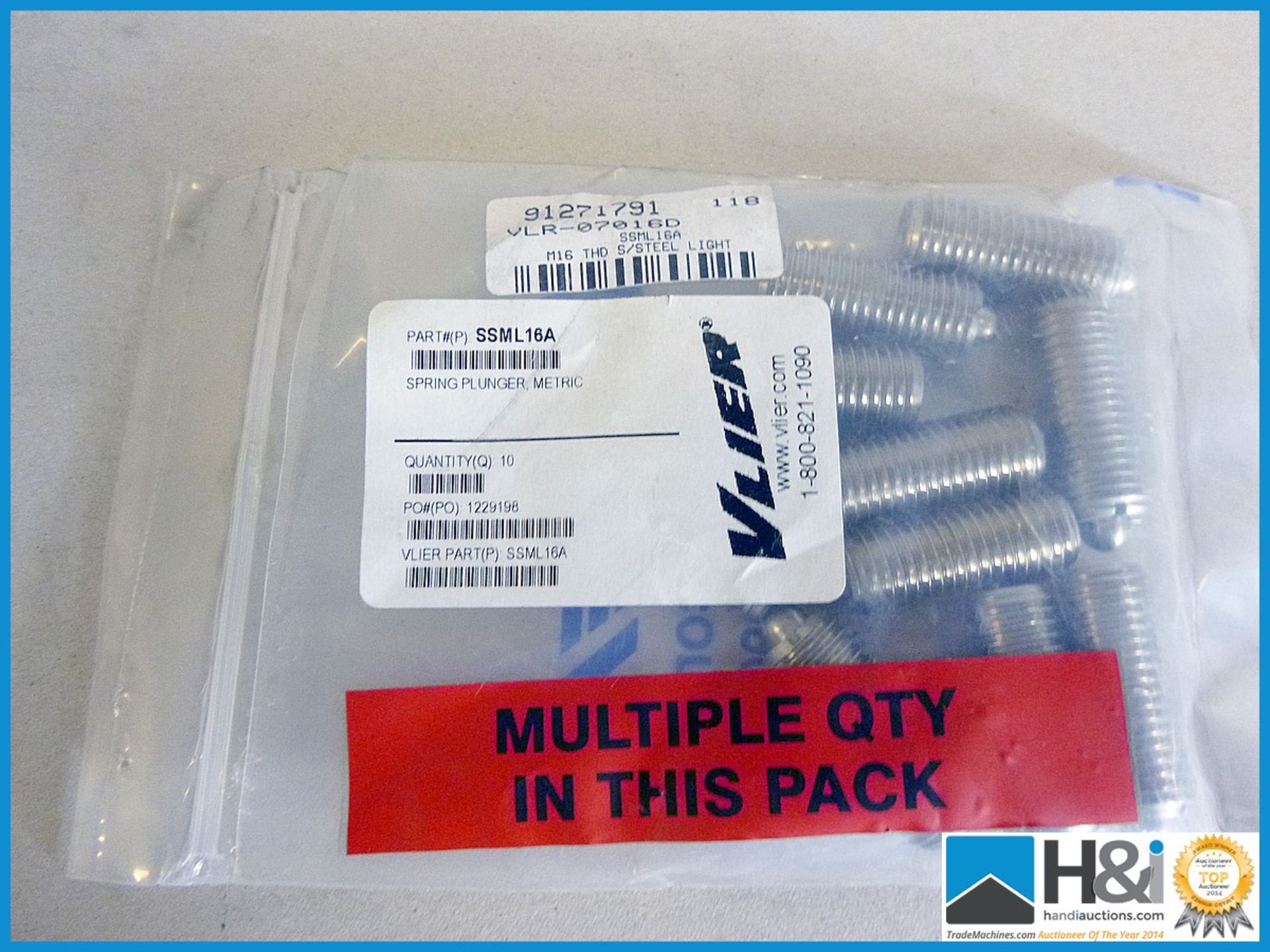 M16 THD S/STEEL LIGHT SPRING PLUNGER. Appraisal: New, unused in original packaging. Viewing - Image 2 of 2