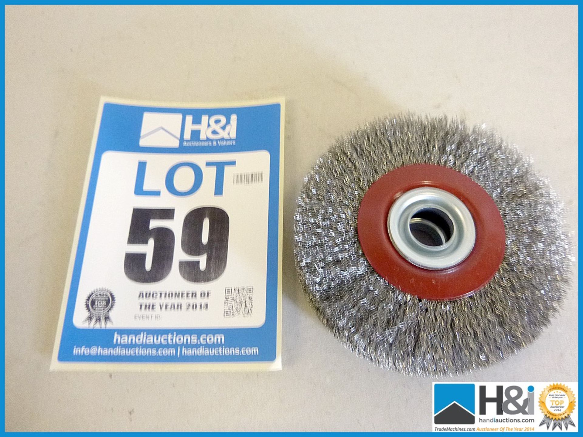 AA1903 5" CARBON STEEL ROTARY WIRE BRUSH. Qty 5 pcs. Appraisal: New, unused in original packaging.