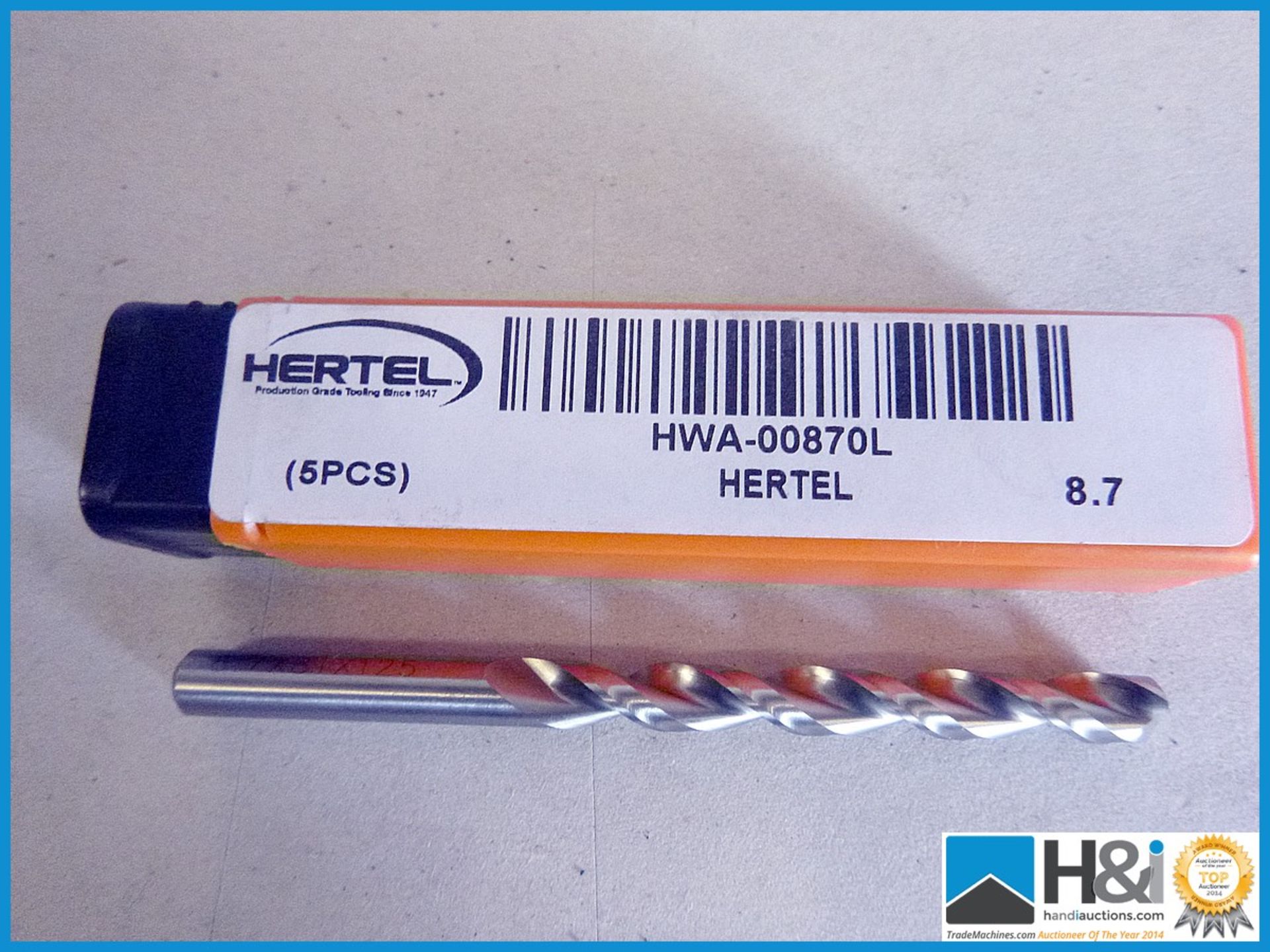 8.7mm HSSE RH 130Deg Jobber. Qty 4. Appraisal: New, unused in original packaging. Viewing - Image 2 of 2