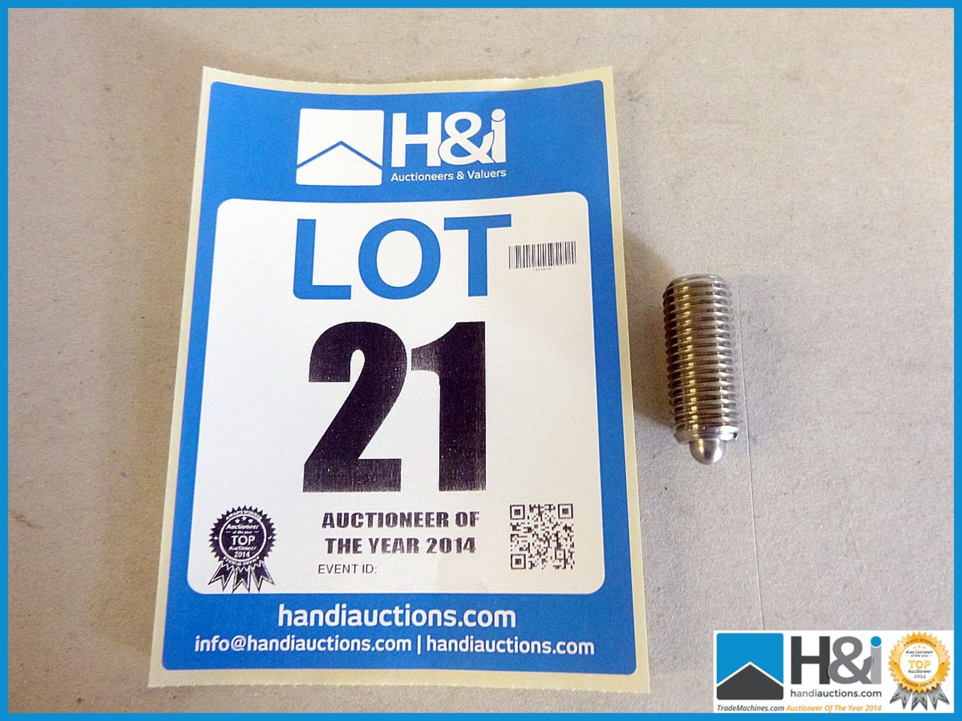 M16 THD S/STEEL LIGHT SPRING PLUNGER. Appraisal: New, unused in original packaging. Viewing