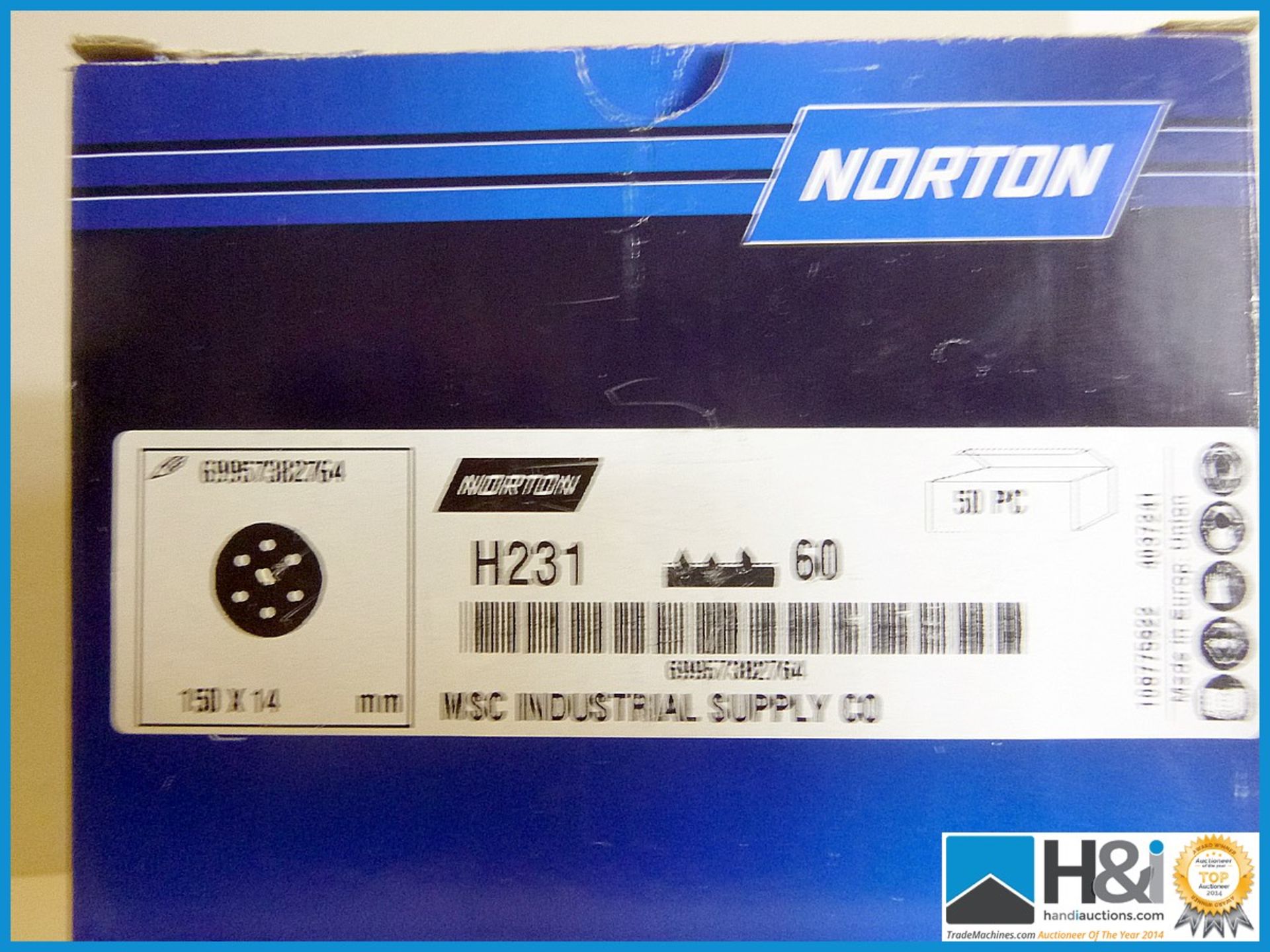 H231 150MM P60 6 + 1 HOLE DISC 69957382764 PACK OF 100. Qty 4 boxes Appraisal: New, unused in - Image 2 of 2