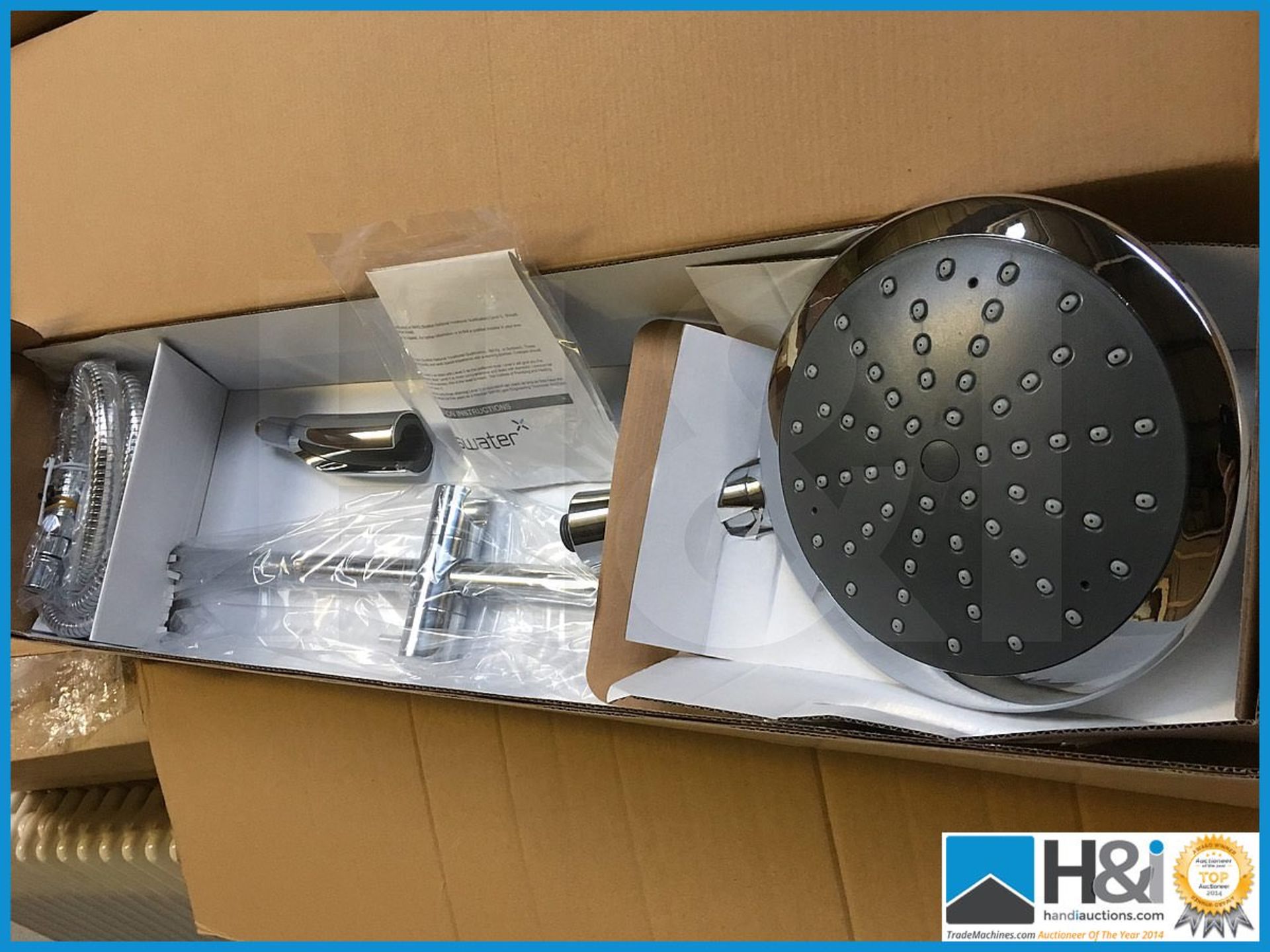 Stunning high quality designer Crosswater Intense wall mounted shower kit. New and Boxed.