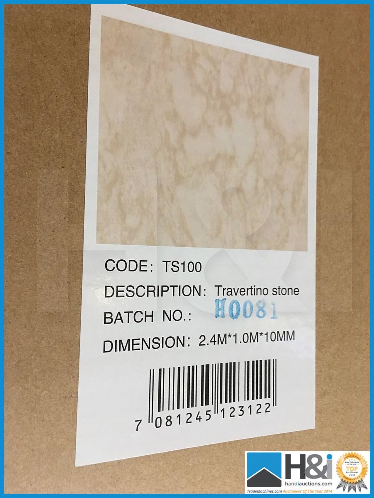 Designer travertine wet room panel 1000x2400. New and Boxed. Suggested manufacturers selling price