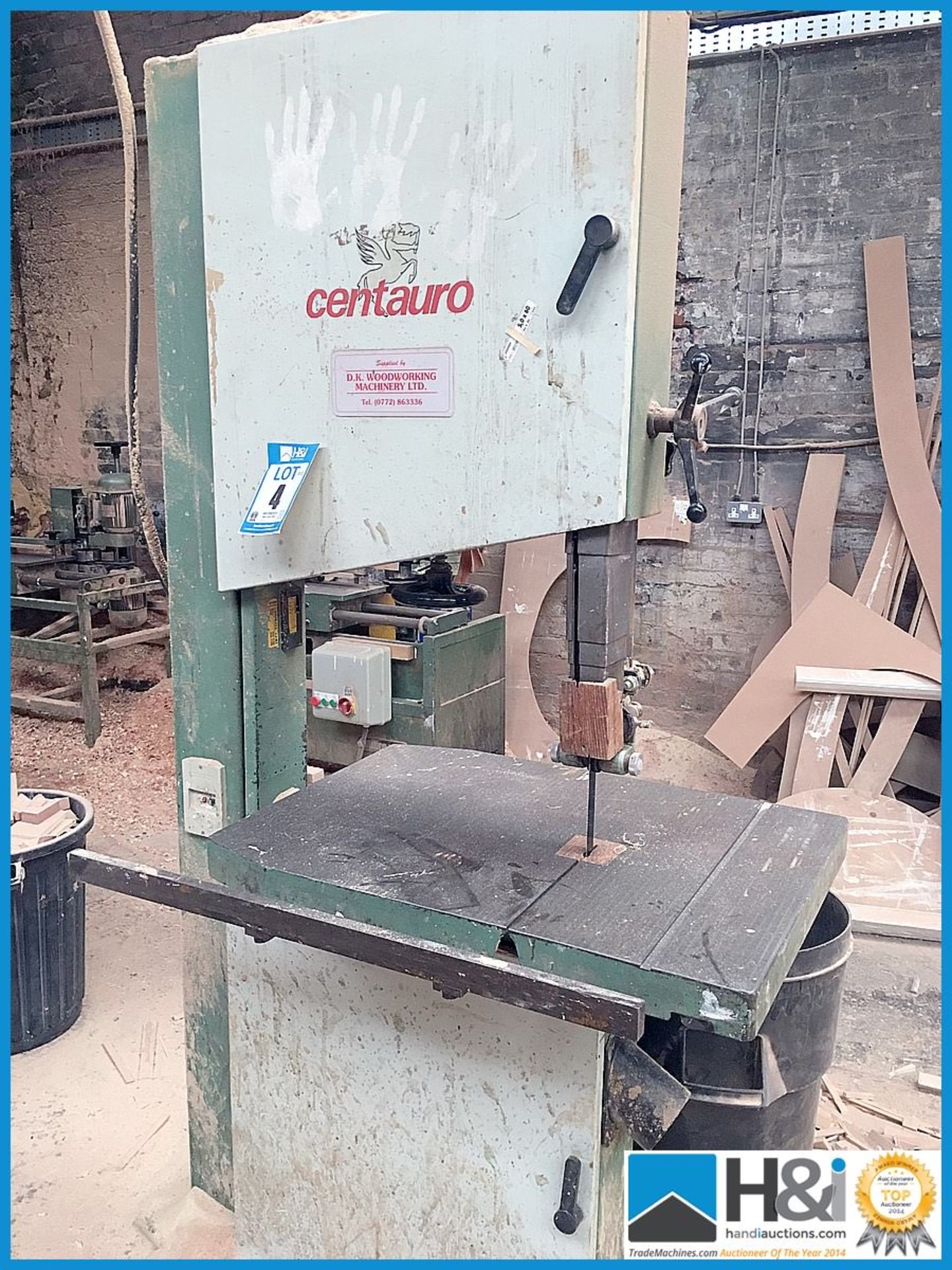 Centauro Bandsaw 3 phase 23| throat and appx 12" depth cut Appraisal: Used, good. Viewing