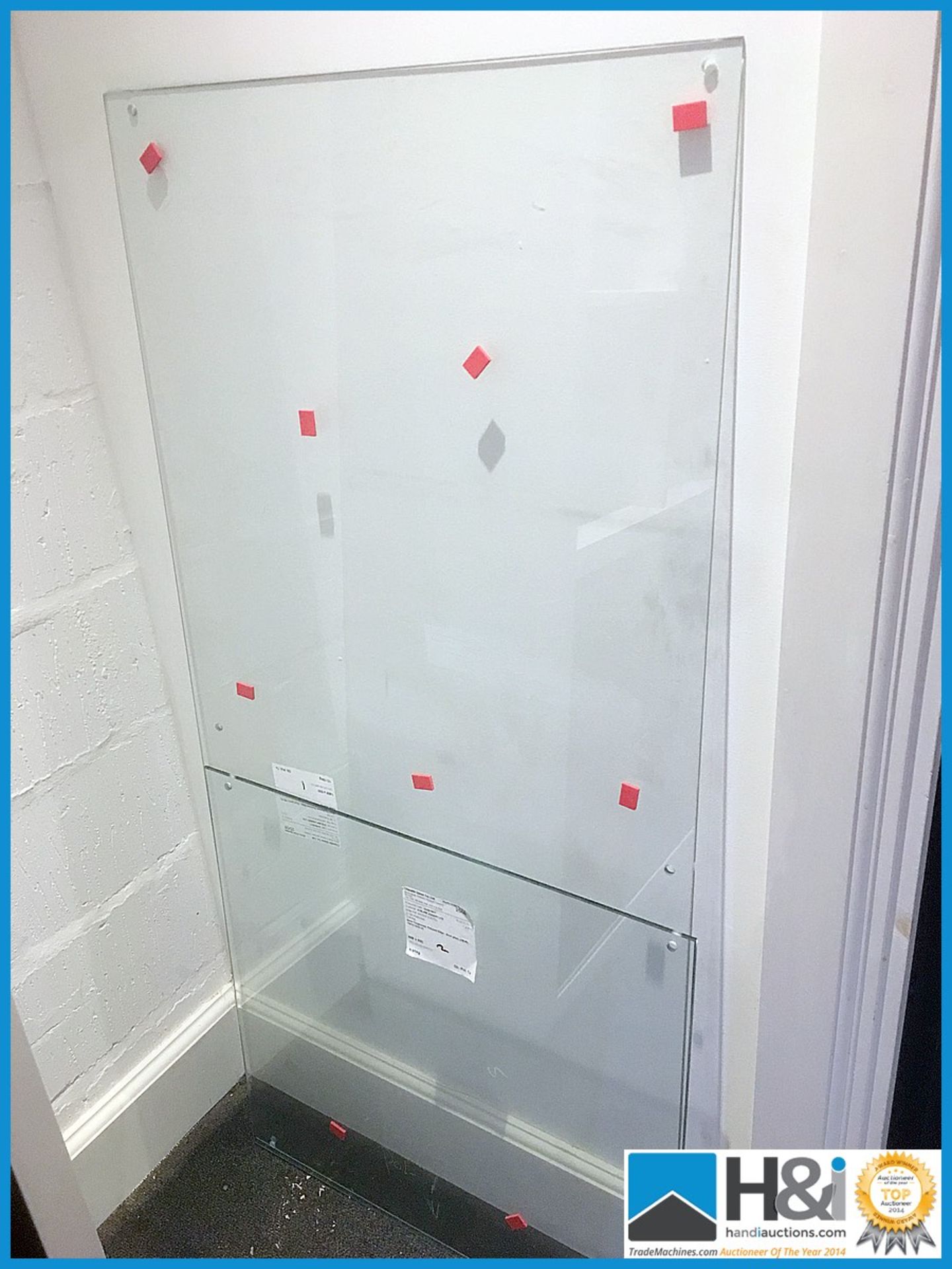 2 off sheets of toughened glass Appraisal: Unused. Viewing essential Serial No: NA Location,