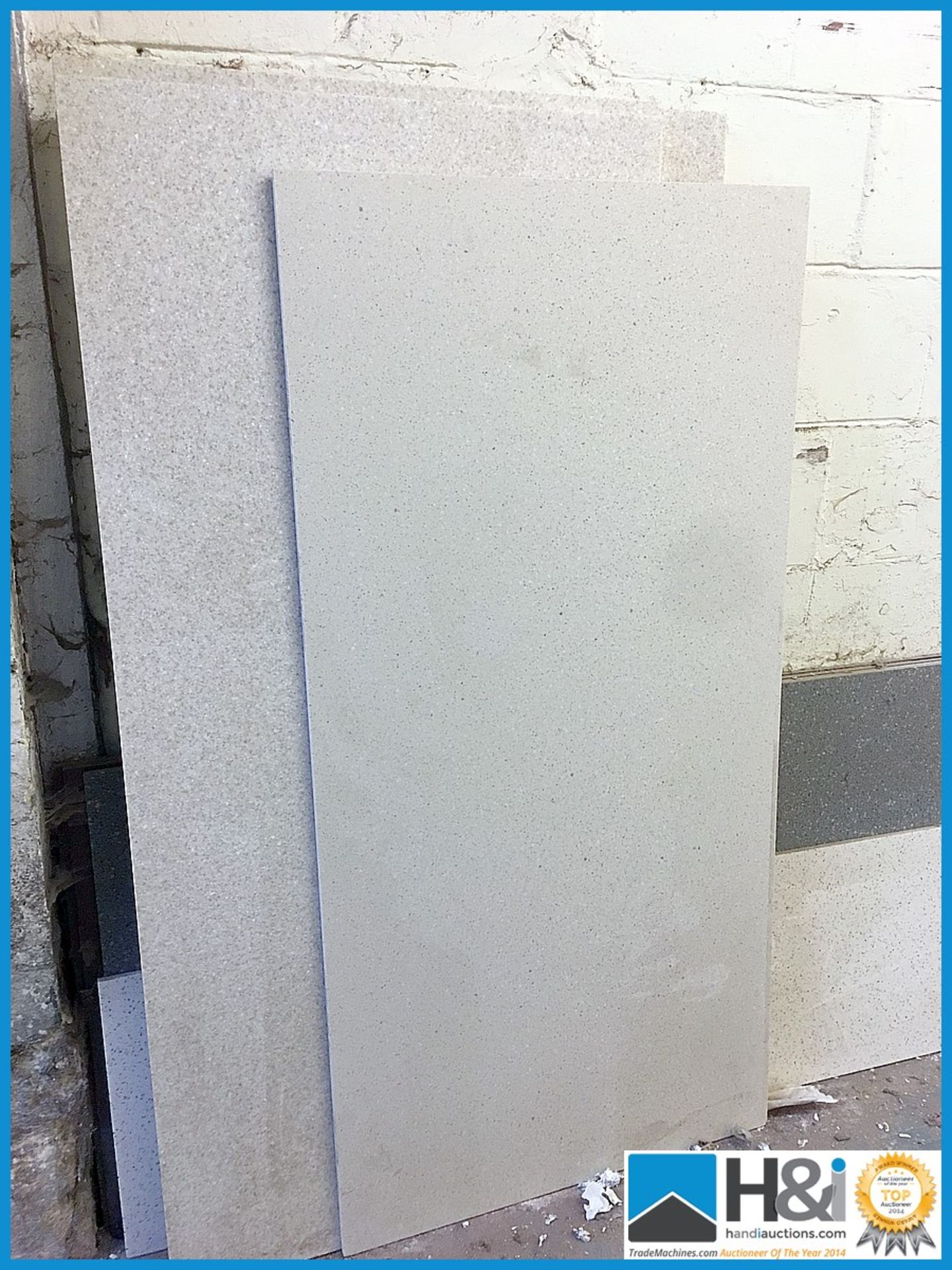 Excellent lot of large sheet materials to passage way including MDF, Corian, faced chipboard. Large, - Image 7 of 11
