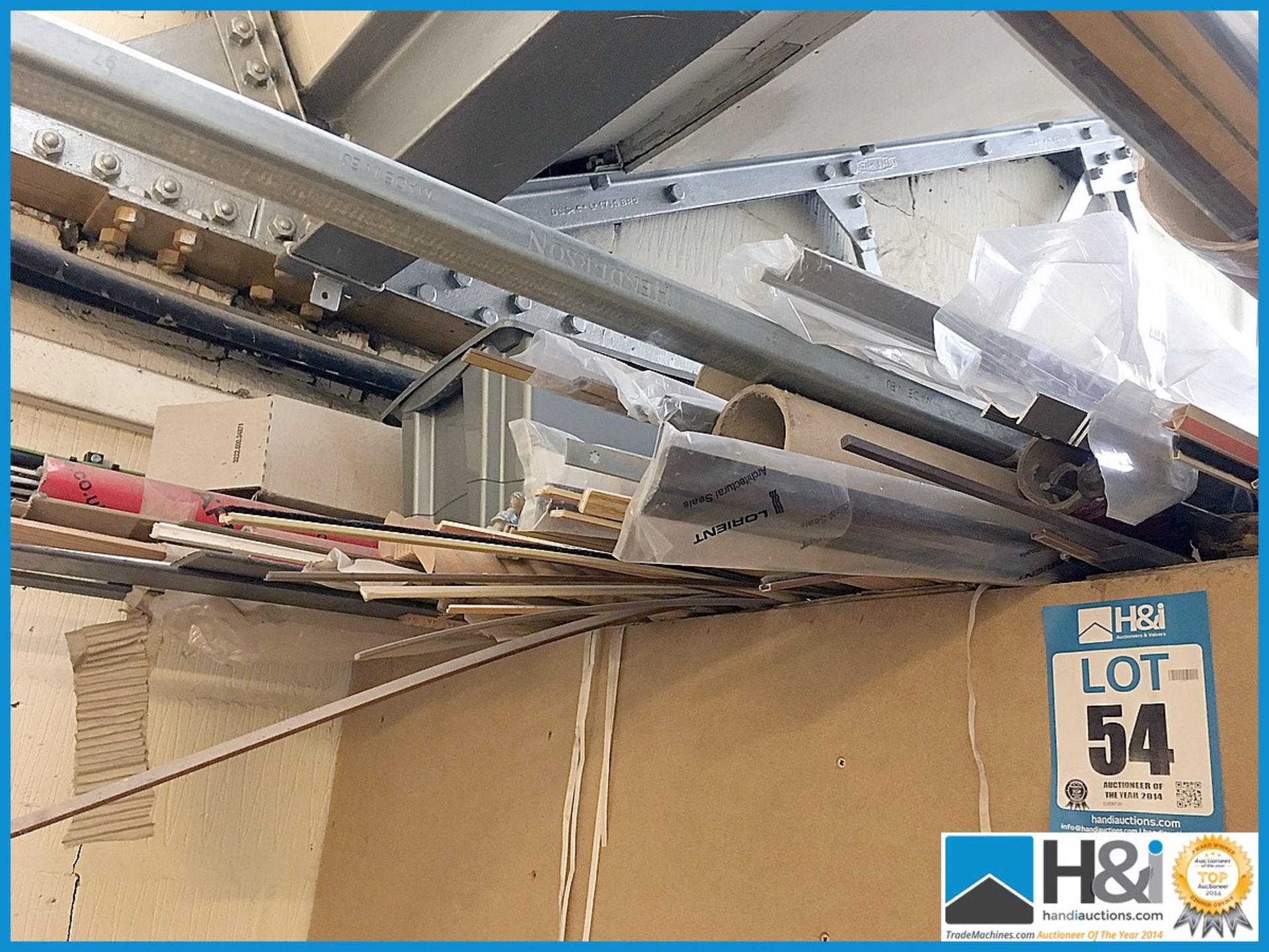 Large selection of assorted strips, plastic and aluminium to canteen roof Appraisal: Unused. Viewing