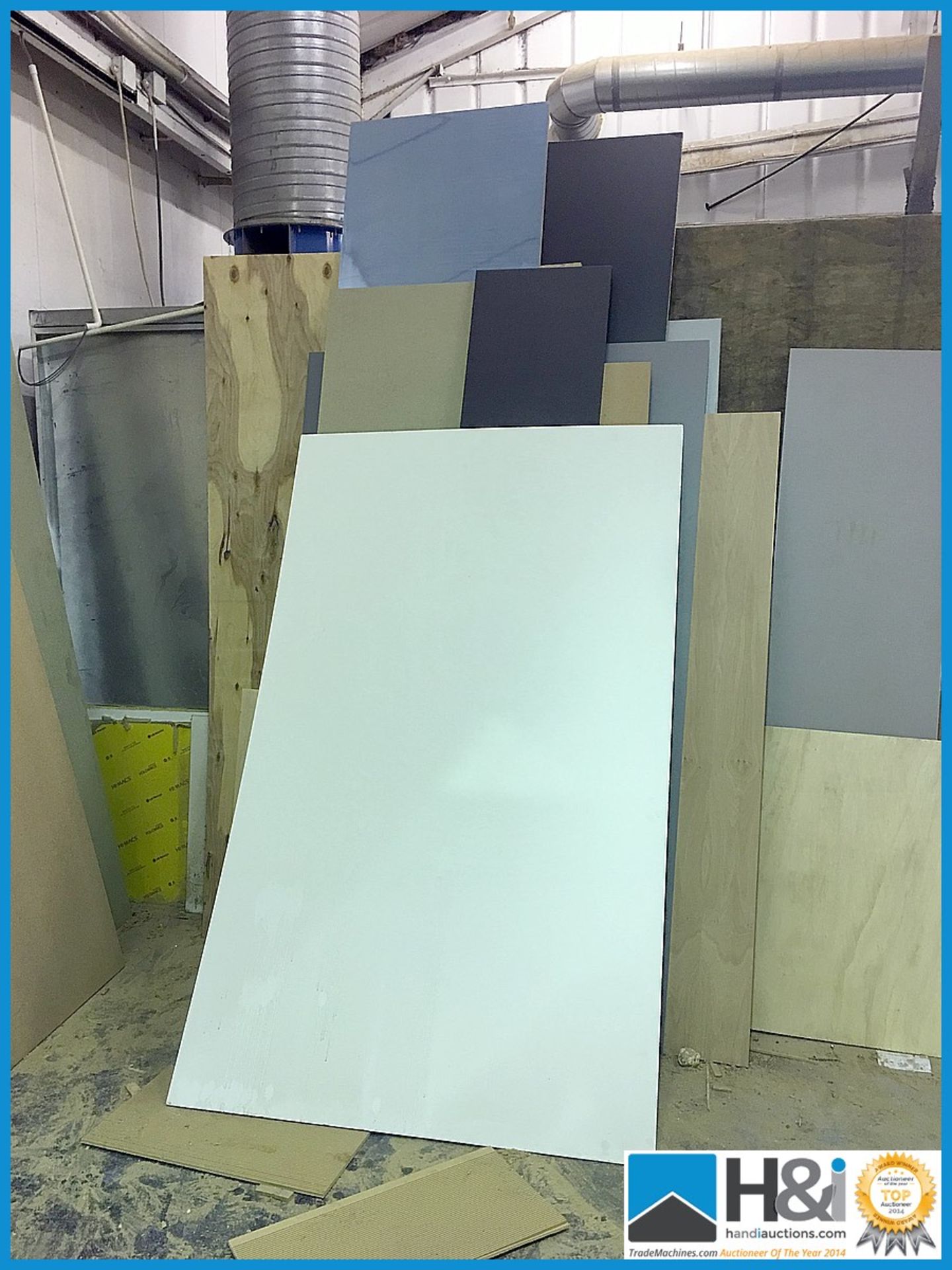 Excellent lot of assorted interesting faced MDF sheets including mirrored Appraisal: Used, good. - Image 4 of 6