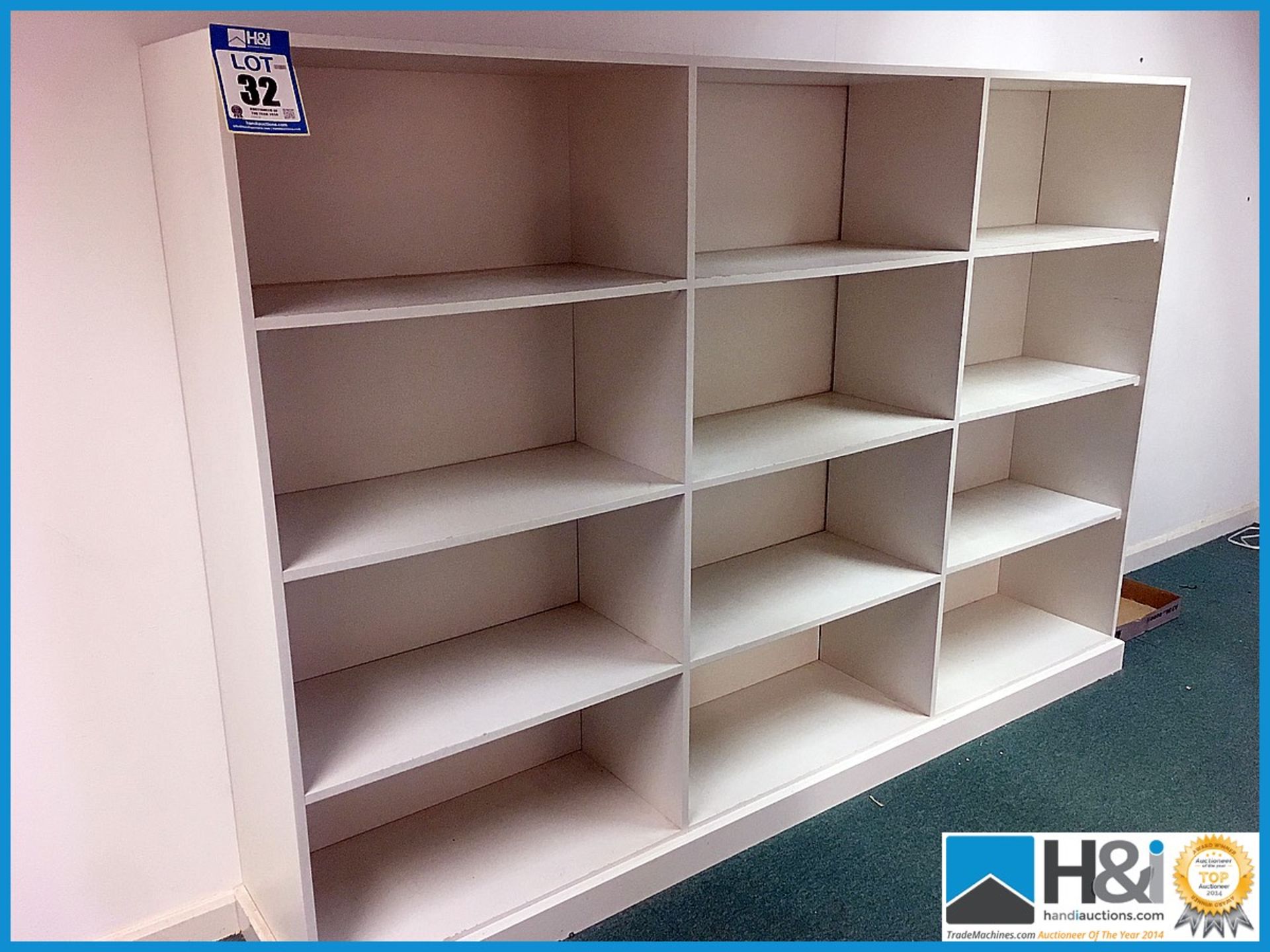 Large wall storage unit 2440mm X 400mm Appraisal: Used, good. Viewing essential Serial No: NA