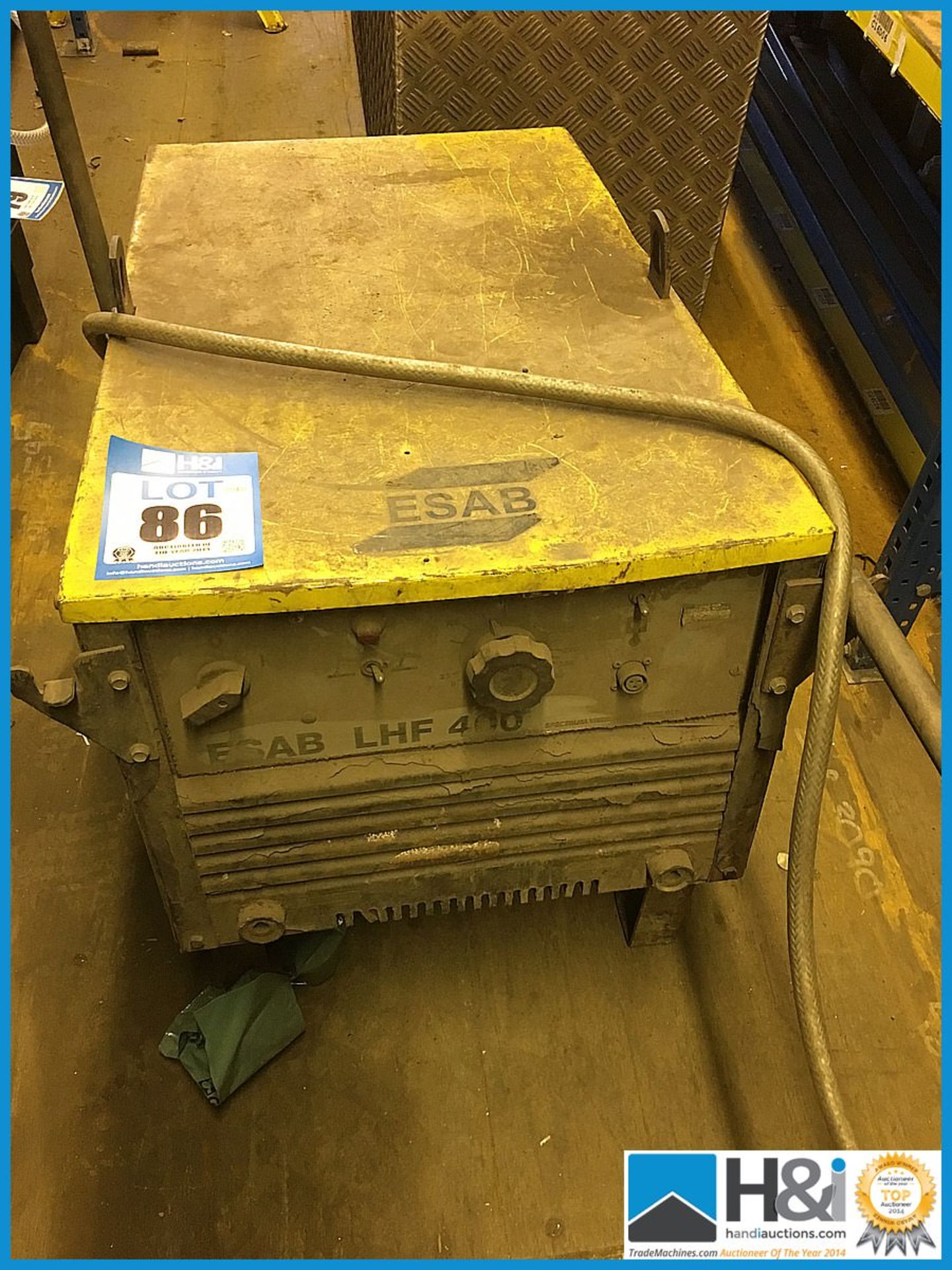 Esab lhf 400 portable arc welder. No VAT on this lot except on the buyers premium Appraisal: Viewing