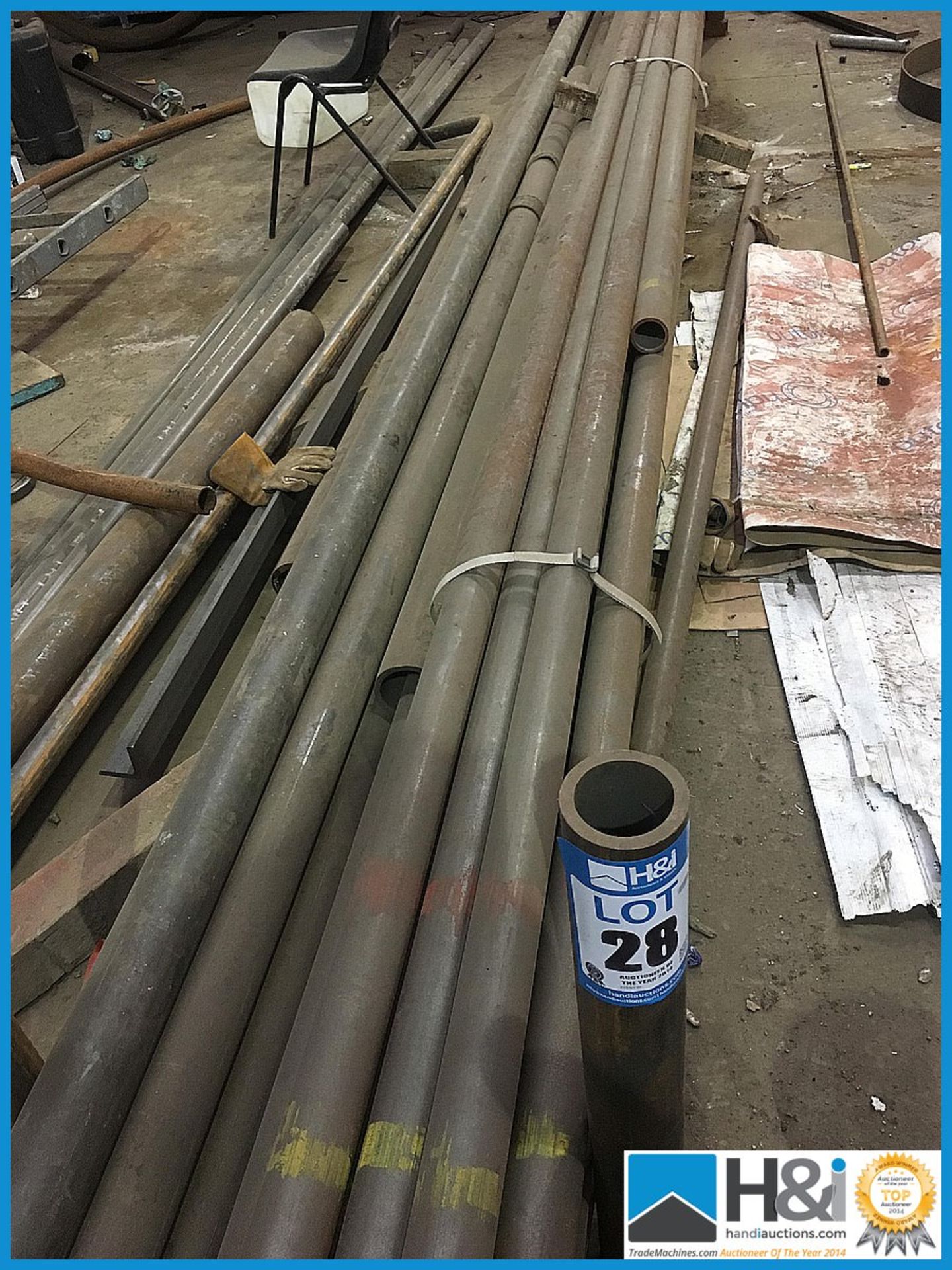 Excellent lot of high pressure steel stock tubing with certification if required. No VAT on this lot - Image 3 of 4