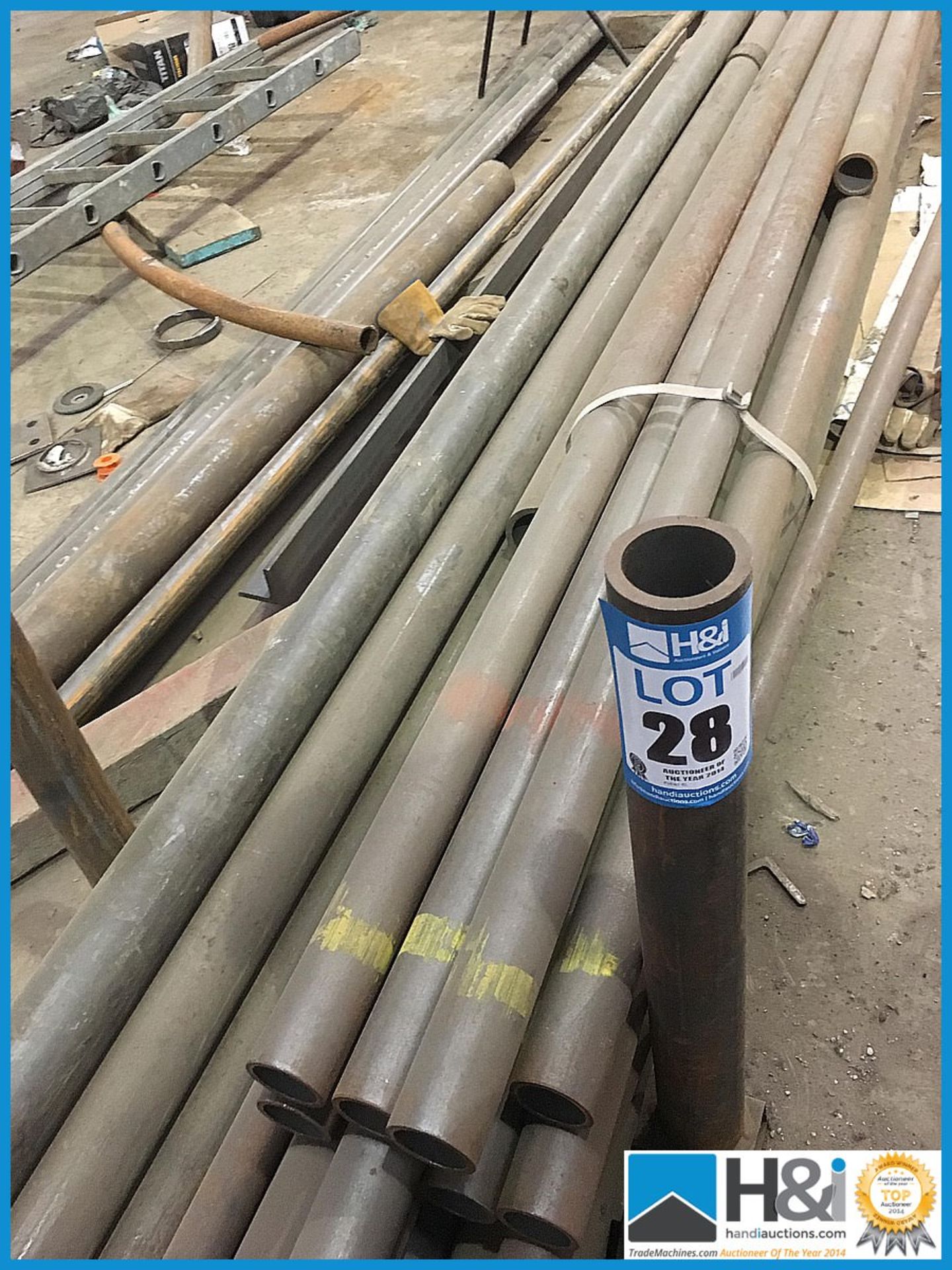 Excellent lot of high pressure steel stock tubing with certification if required. No VAT on this lot - Image 4 of 4