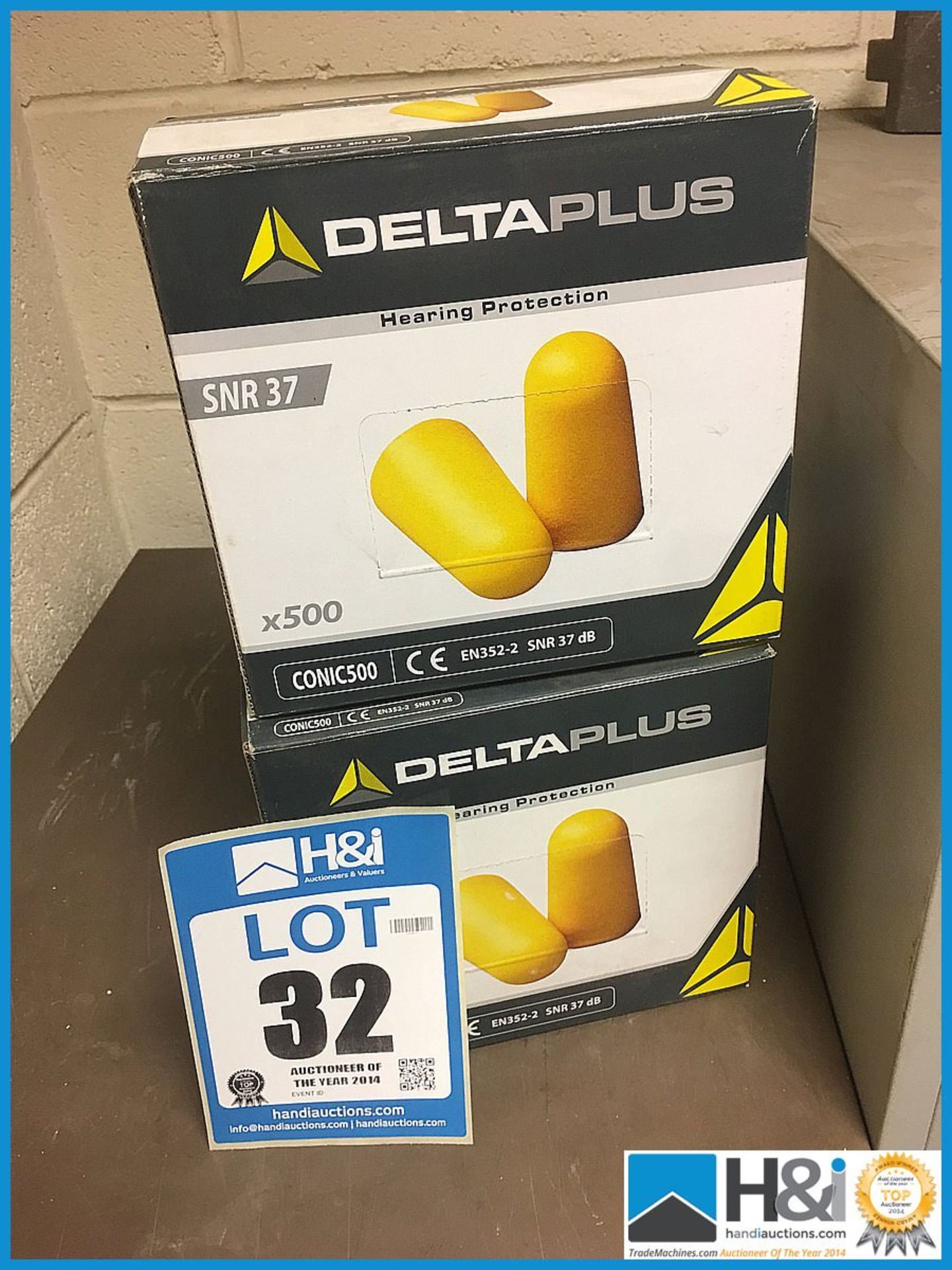 2 off boxes of Delta plus ear plugs. No VAT on this lot except on the buyers premium Appraisal: