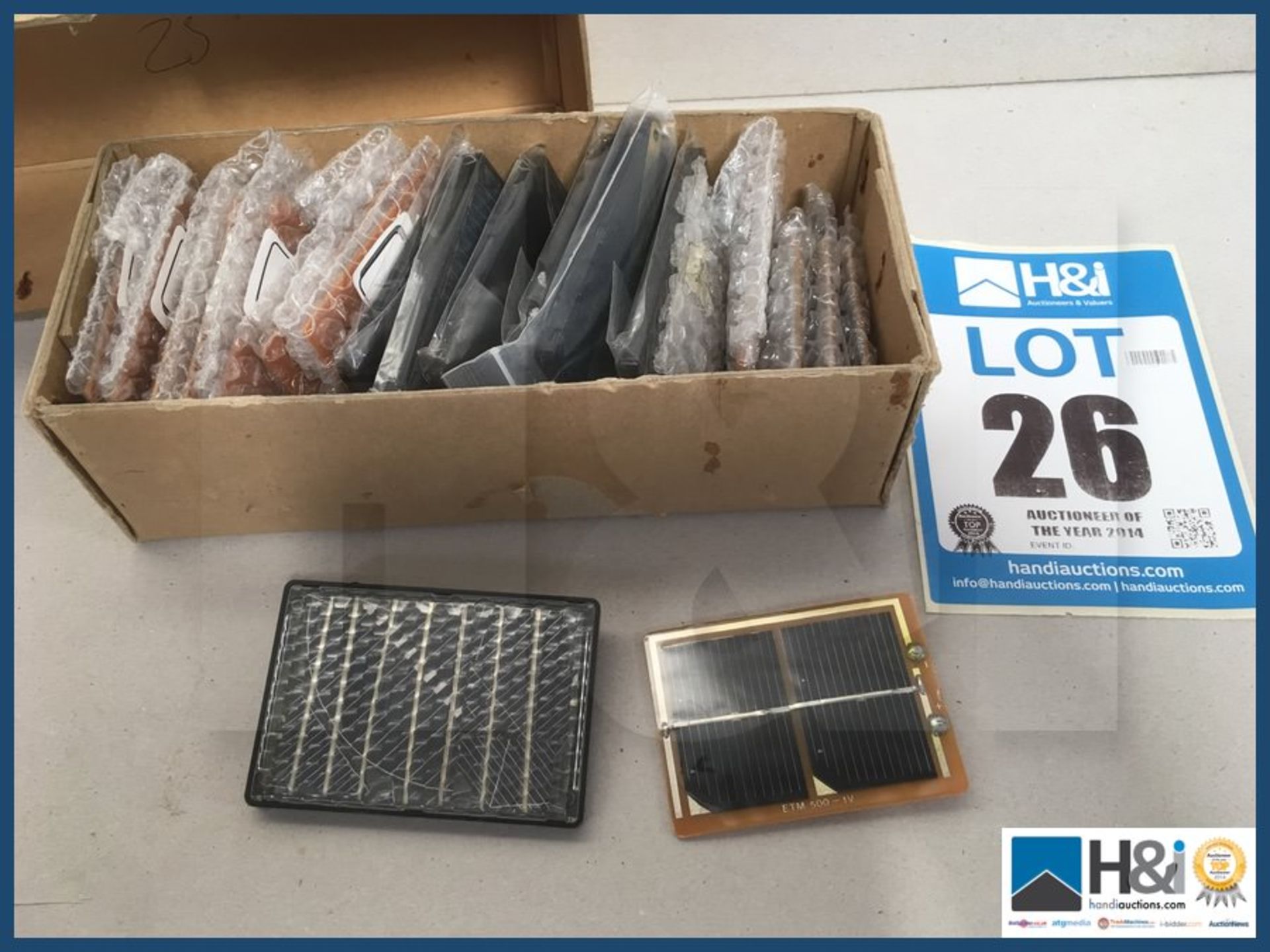 Lot of Solar cell kits. NO VAT on item except on buyers premium. Shipping and combined shipping avai