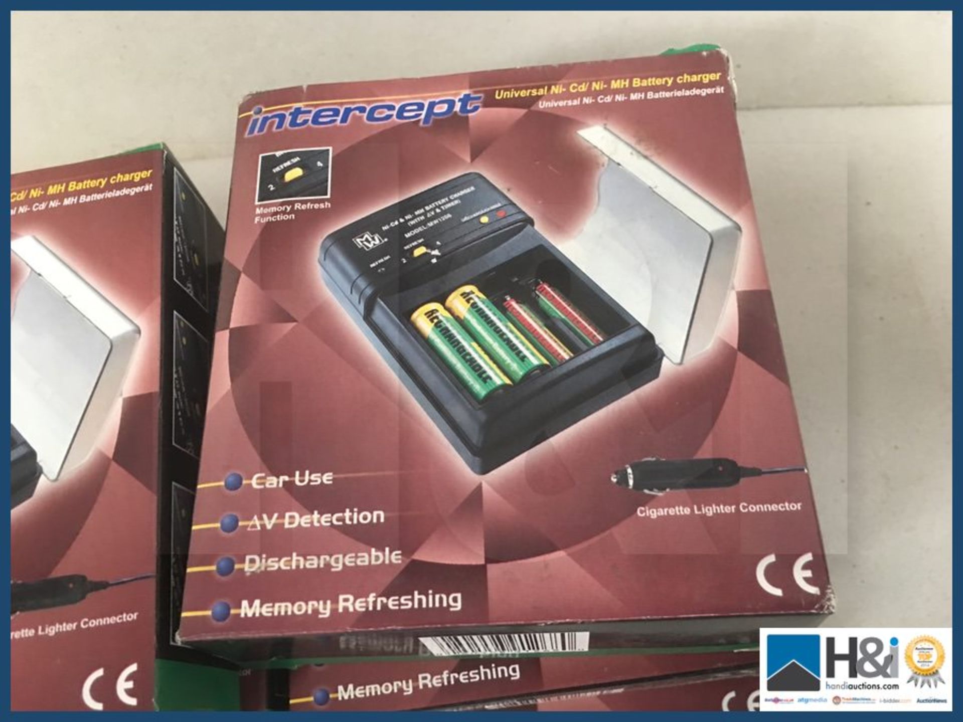 6 x New Intercept universal battery chargers. NO VAT on item except on buyers premium. Shipping and - Image 2 of 2