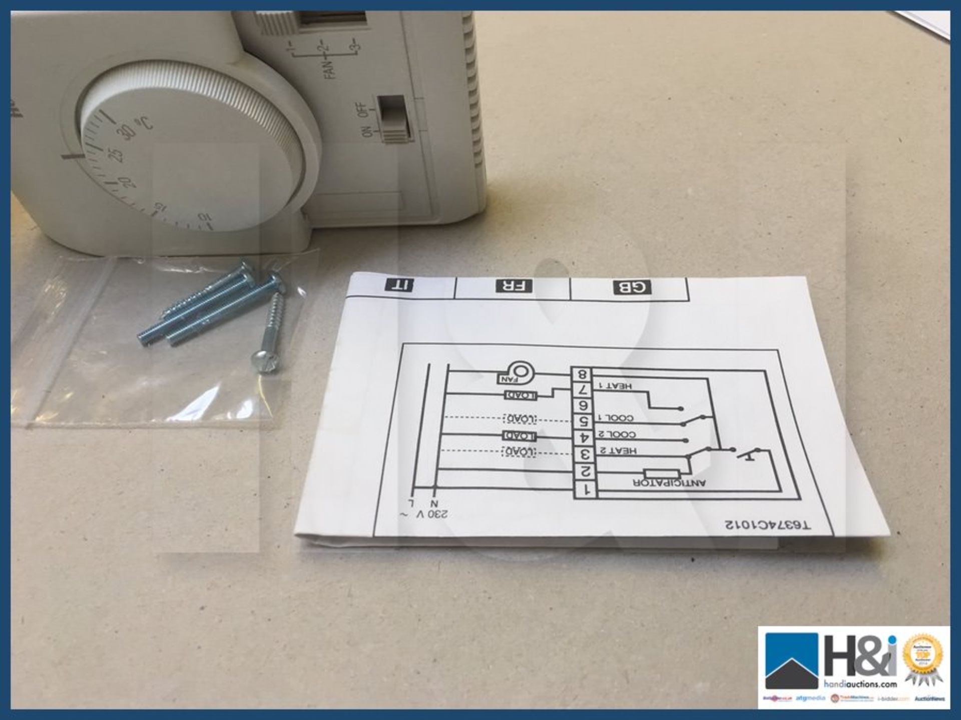 4 x New Honeywell T6375C10003 fan coil thermostat new in boxes RRP GBP 69 each. NO VAT on item excep - Image 4 of 4