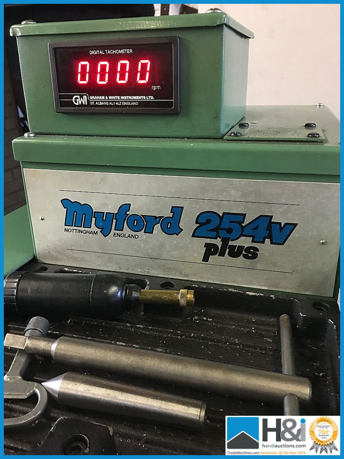 Absolutely stunning Myford 254v Plus single phase metalworking lathe in near immaculate condition, - Image 5 of 29