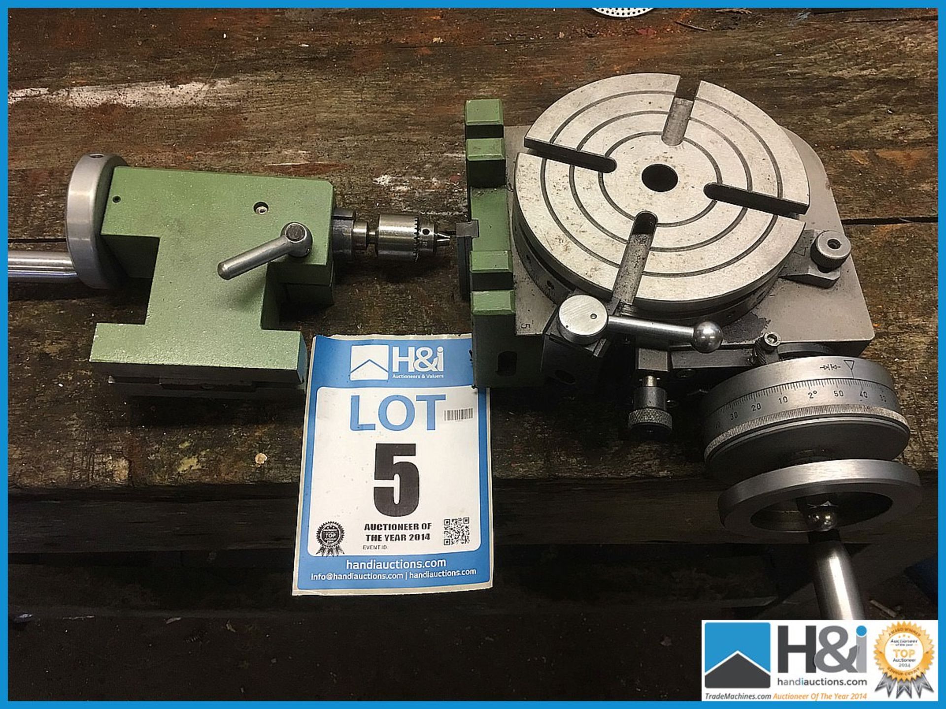 Small 150mm dia rotary table with tailstock superb quality German built Appraisal: Viewing Essential