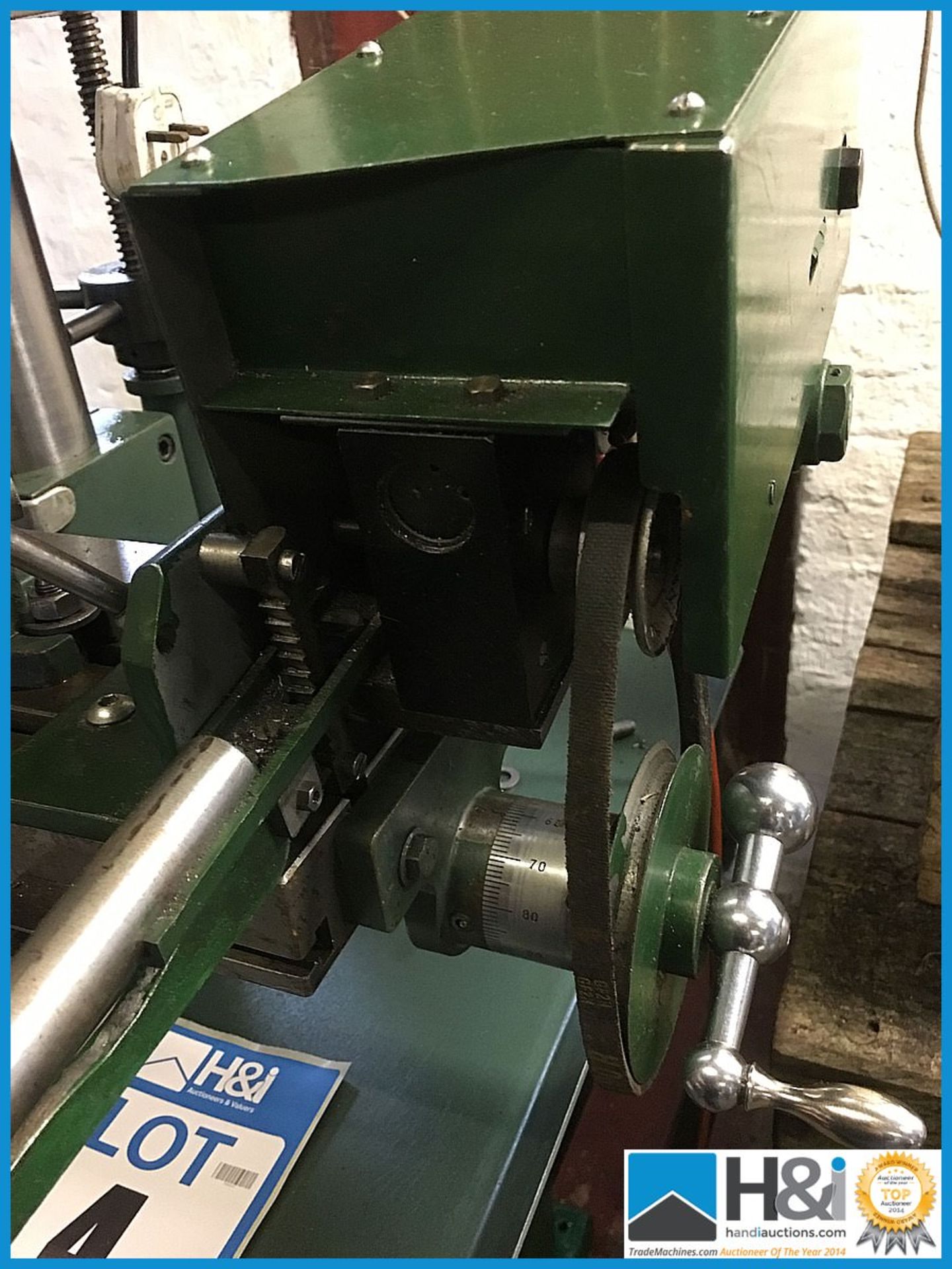 Beautiful example of a Tom Senior Type E single phase milling machine with tilt head, powered bed, - Image 9 of 21