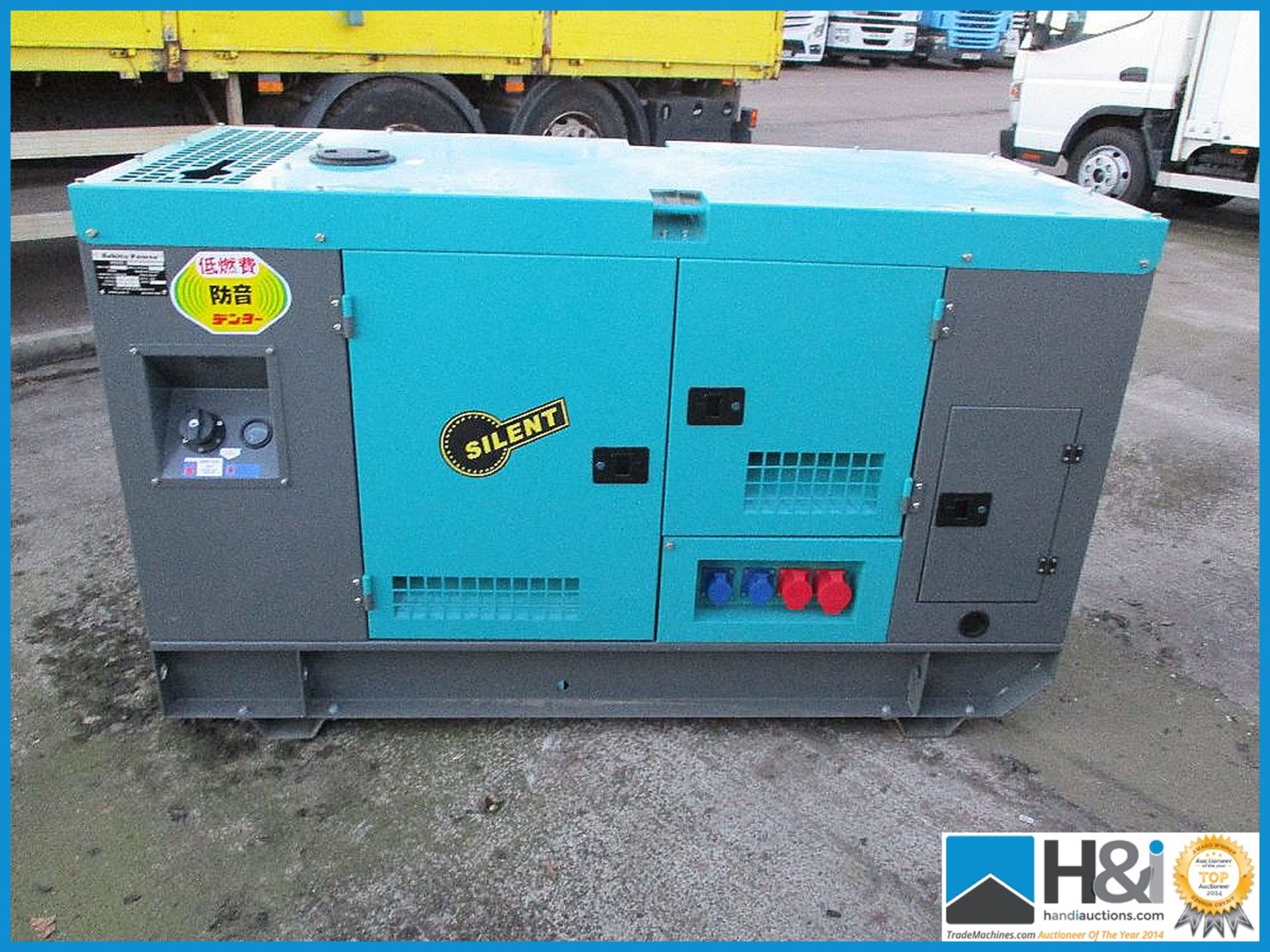 Brand new, unused Ashita AG3-40SBG 30KvA generator. No oil or water and ready for transportation.