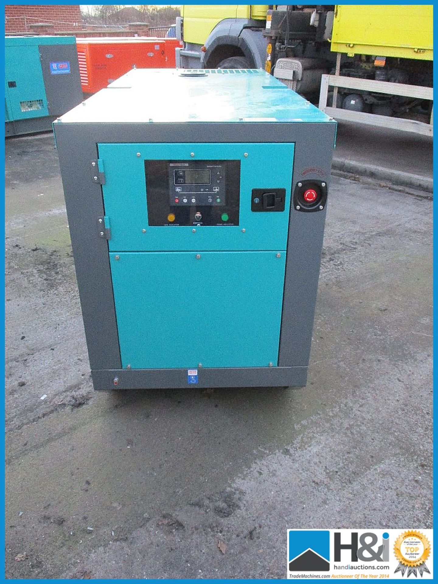 Brand new, unused Ashita AG3-40SBG 30KvA generator. No oil or water and ready for transportation. - Image 2 of 5