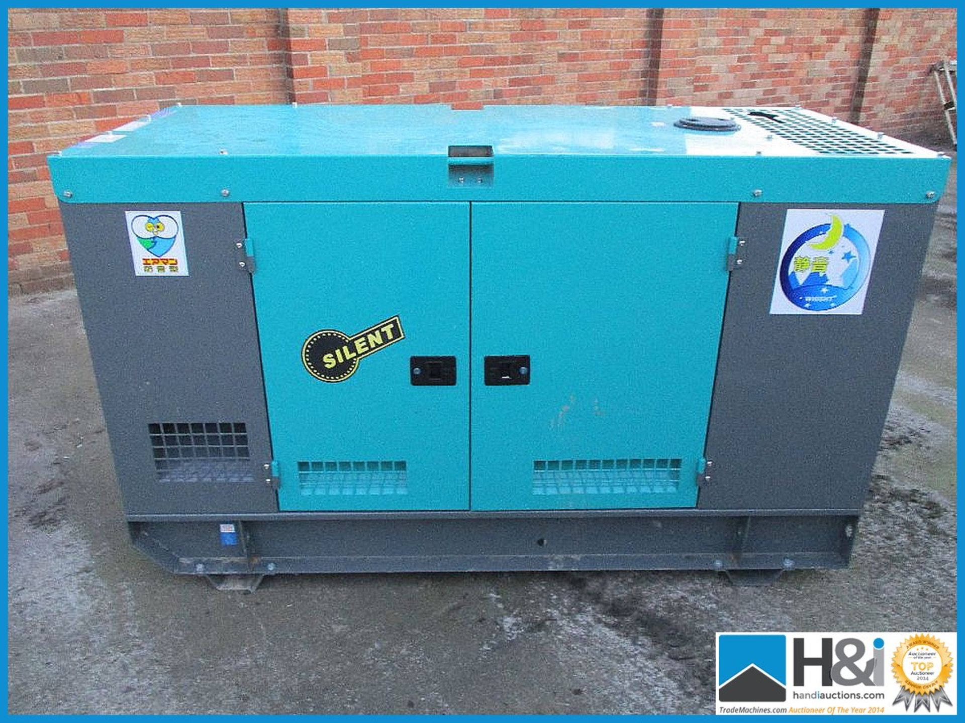 Brand new, unused Ashita AG3-40SBG 30KvA generator. No oil or water and ready for transportation. - Image 3 of 5