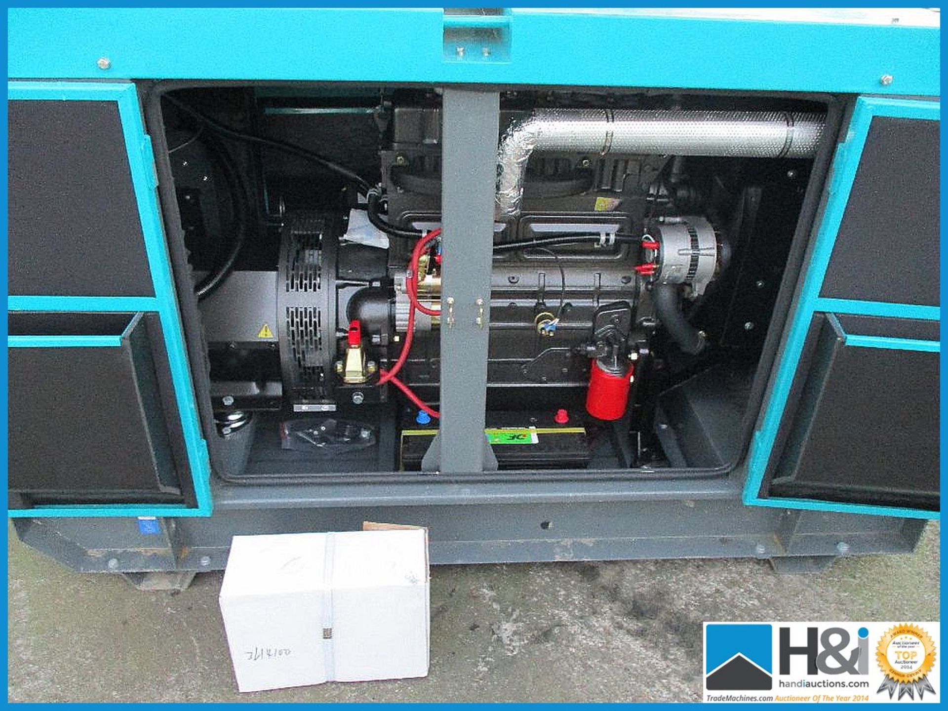 Brand new, unused Ashita AG3-40SBG 30KvA generator. No oil or water and ready for transportation. - Image 4 of 5