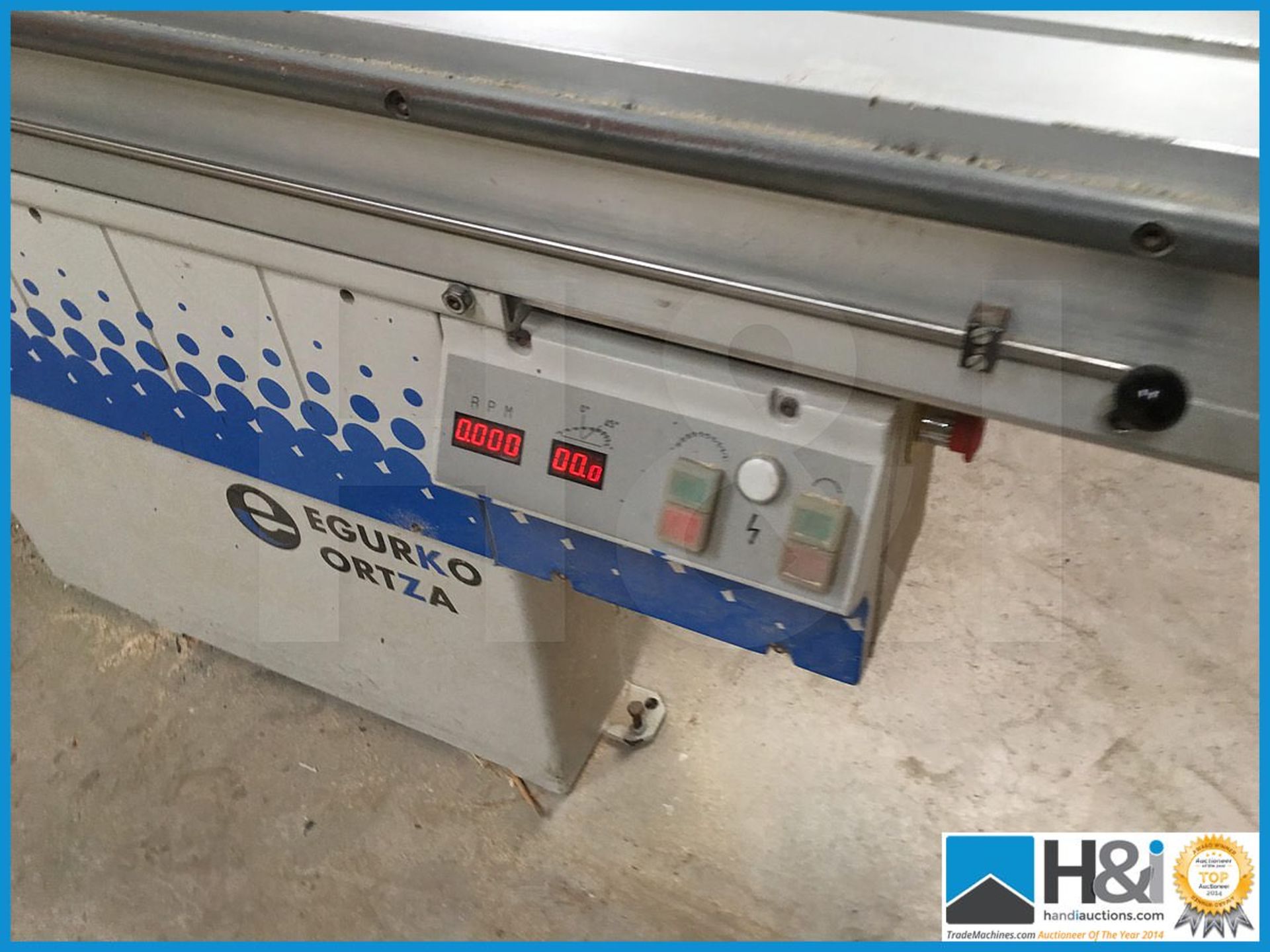 Egurko Ortza 3200mm panel saw with scribe, electric braking, digital and powered rise and fall, - Image 7 of 10