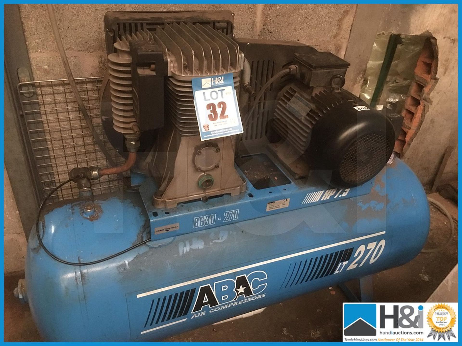 Abac 270 ltr 3 phase piston compressor NOTES: Please see the T&Cs & Important Info tab above for