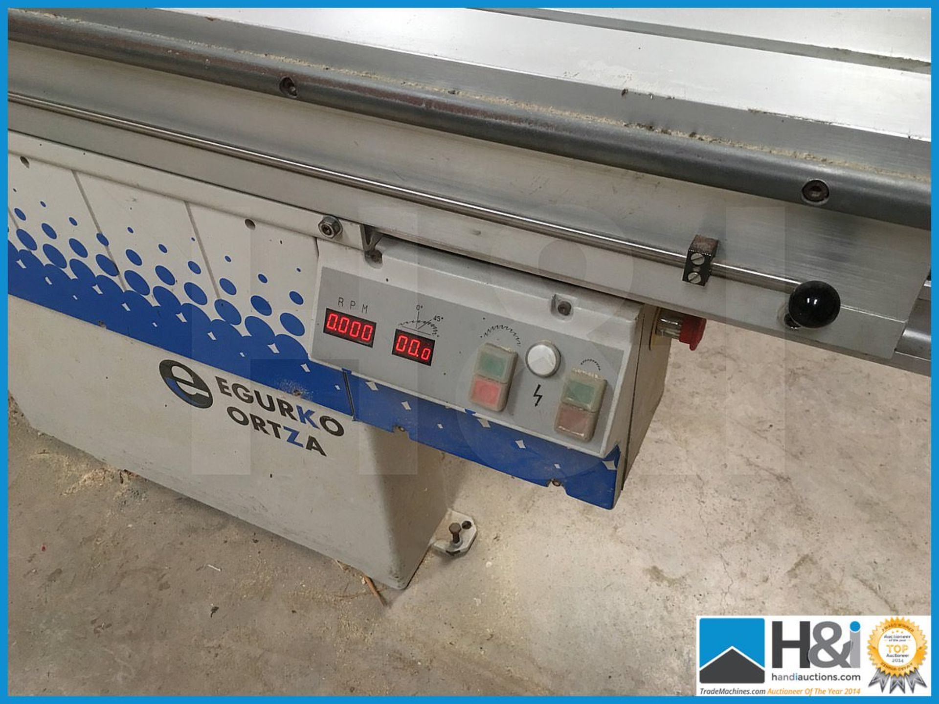 Egurko Ortza 3200mm panel saw with scribe, electric braking, digital and powered rise and fall, - Image 6 of 10