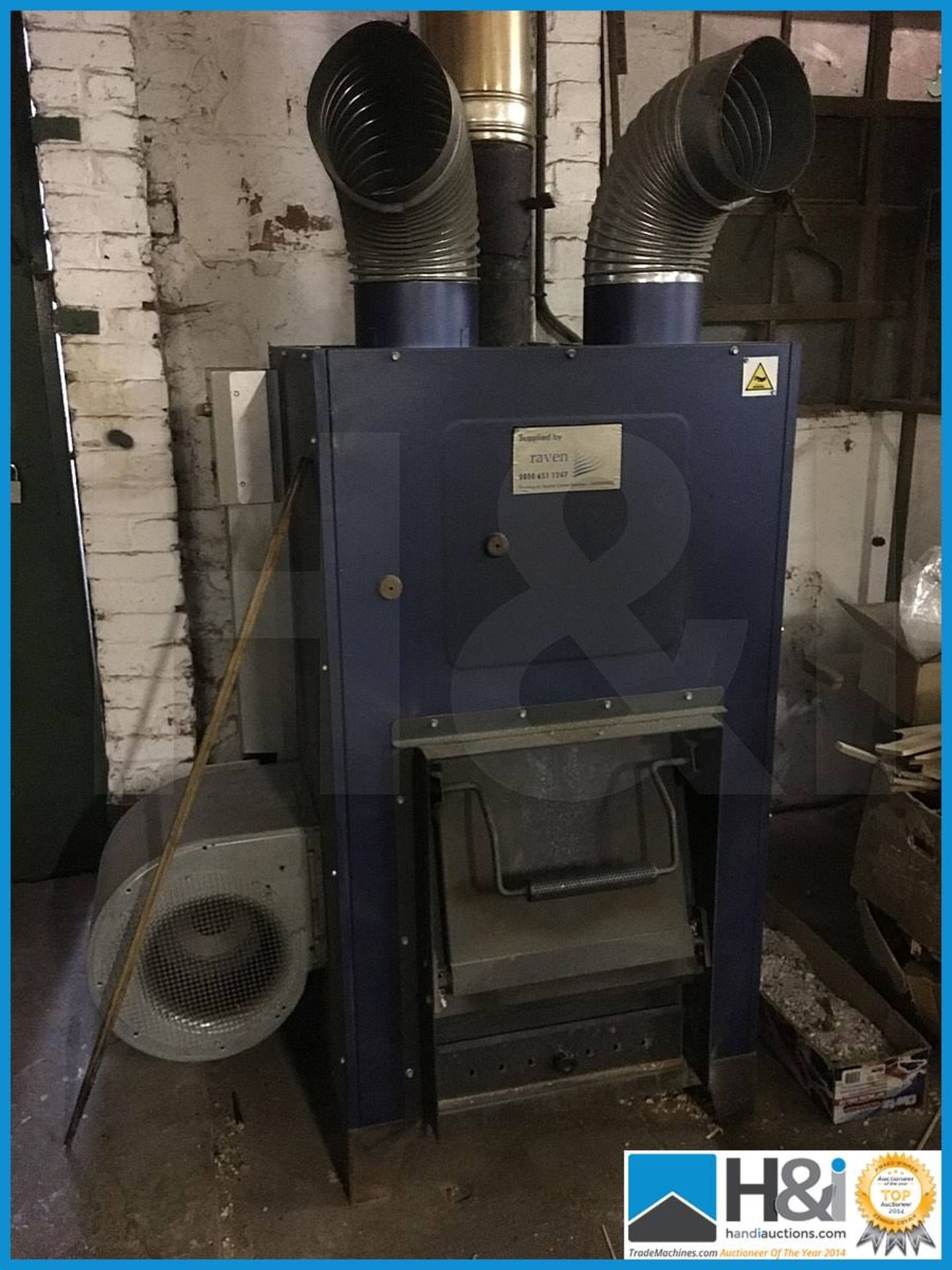 Raven Workshop woodburner single phase in superb condition NOTES: Please see the T&Cs & Important