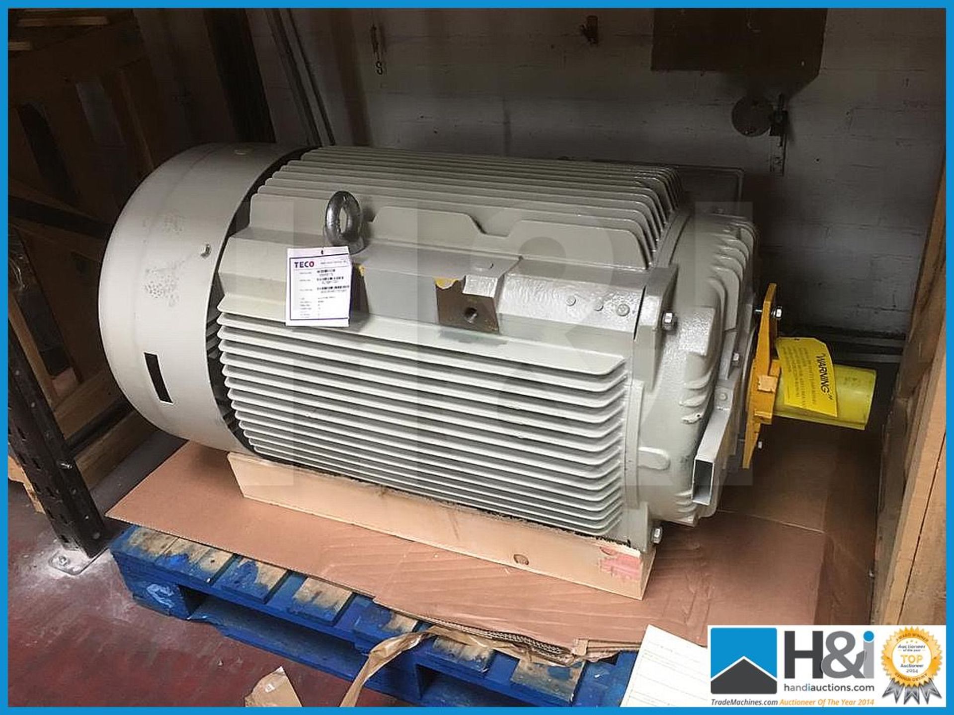 Brand new, unused, Teco electric motor. Aluminium casing, 4 pole-0.55KW, Frame size: 80, 50HZ, 230/