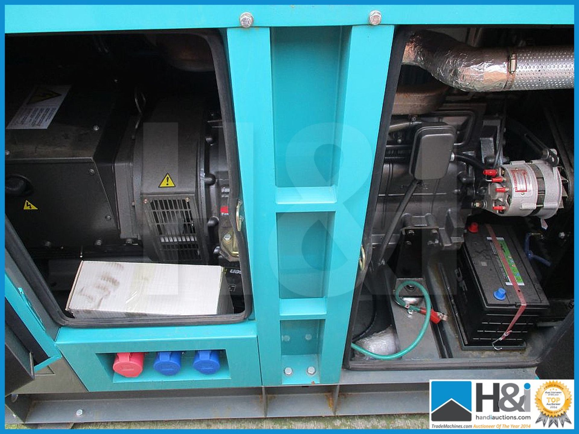 Brand new, unused Ashita AG3-80SBG 60KvA silent generator. No oil or water and ready for - Image 4 of 6