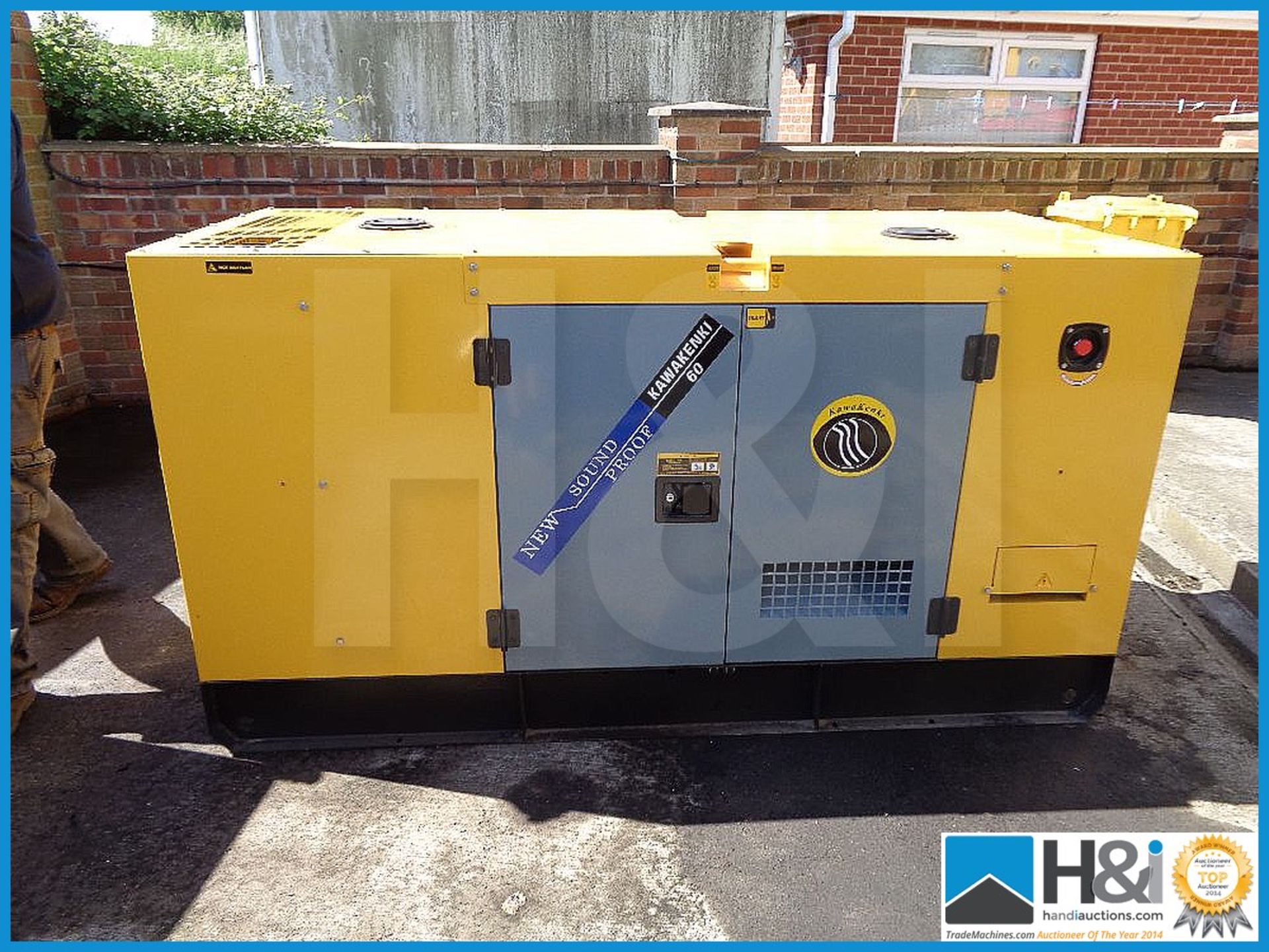 Brand new, unused Kawakenki 60KvA silent generator. No oil or water and ready for transportation. - Image 4 of 6