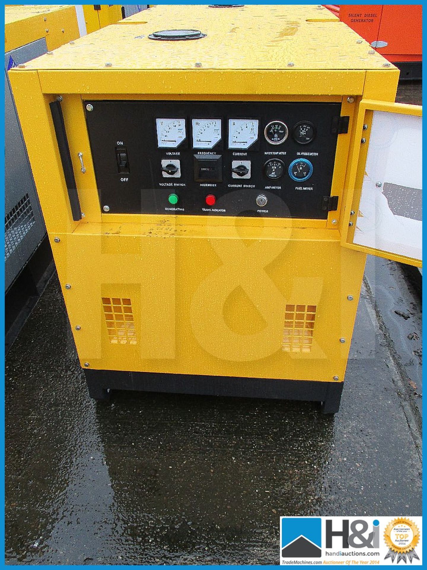 Brand new, unused Kawakenki KK-30KvA generator. No oil or water and ready for transportation. Single - Image 3 of 4