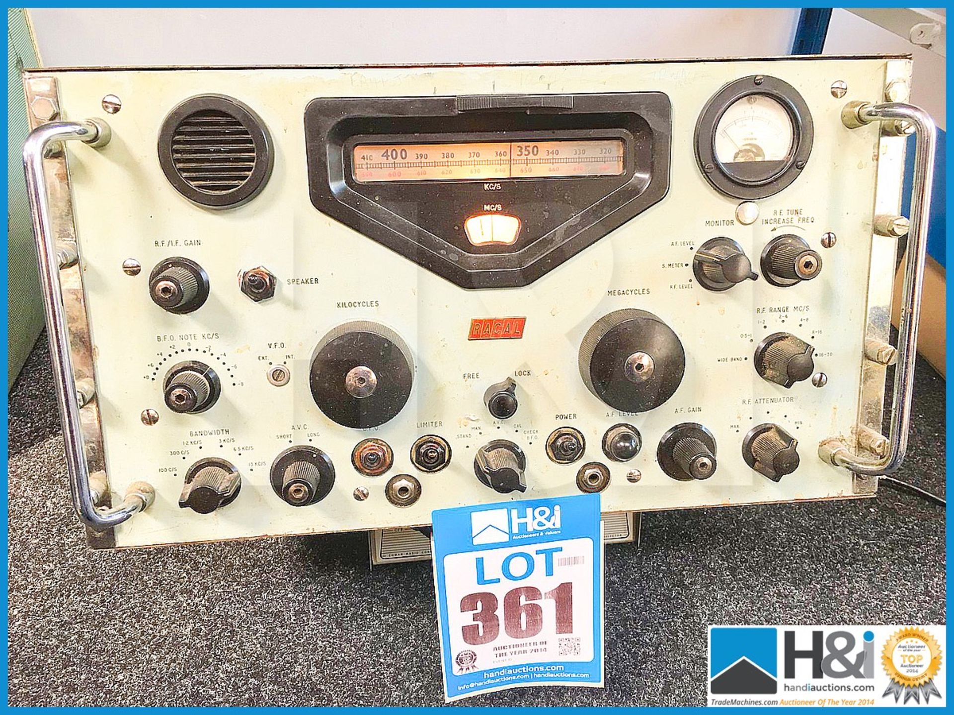 Vintage Racal radio receiver. - Image 2 of 4