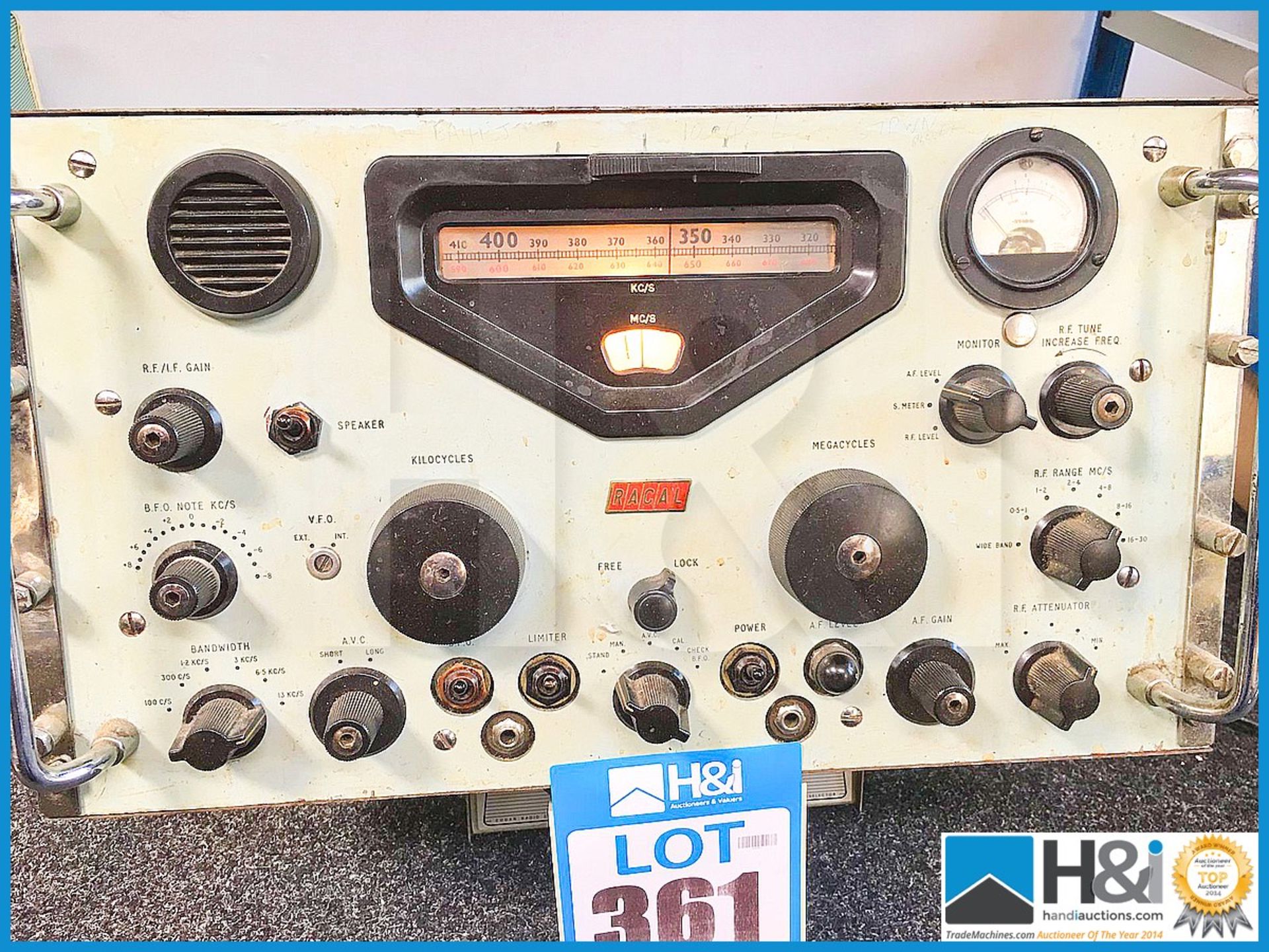 Vintage Racal radio receiver. - Image 3 of 4