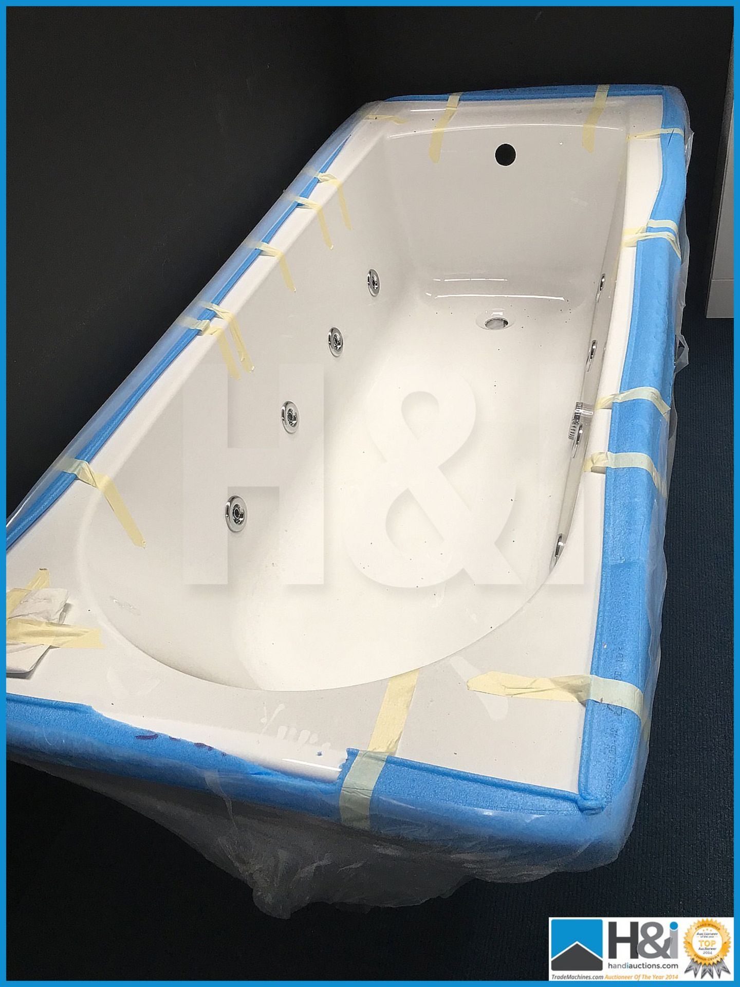 Designer Koller whirlpool bathtub 1700x700. 8 jet whirlpool system. Unused and boxed. Suggested manu - Image 2 of 3