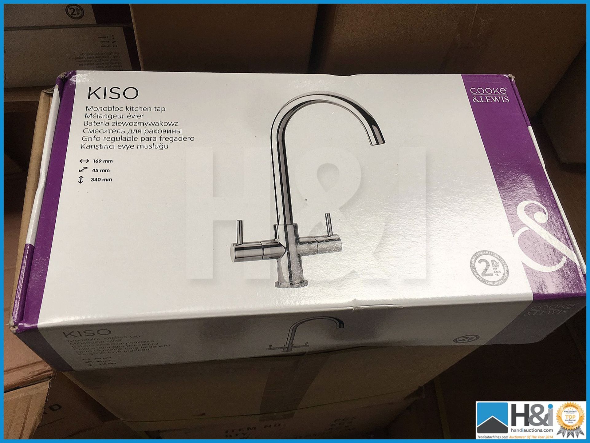 Cooke and Lewis Kiso polished chrome monobloc kitchen tap. Unused and boxed. Suggested manufacturers - Image 2 of 3