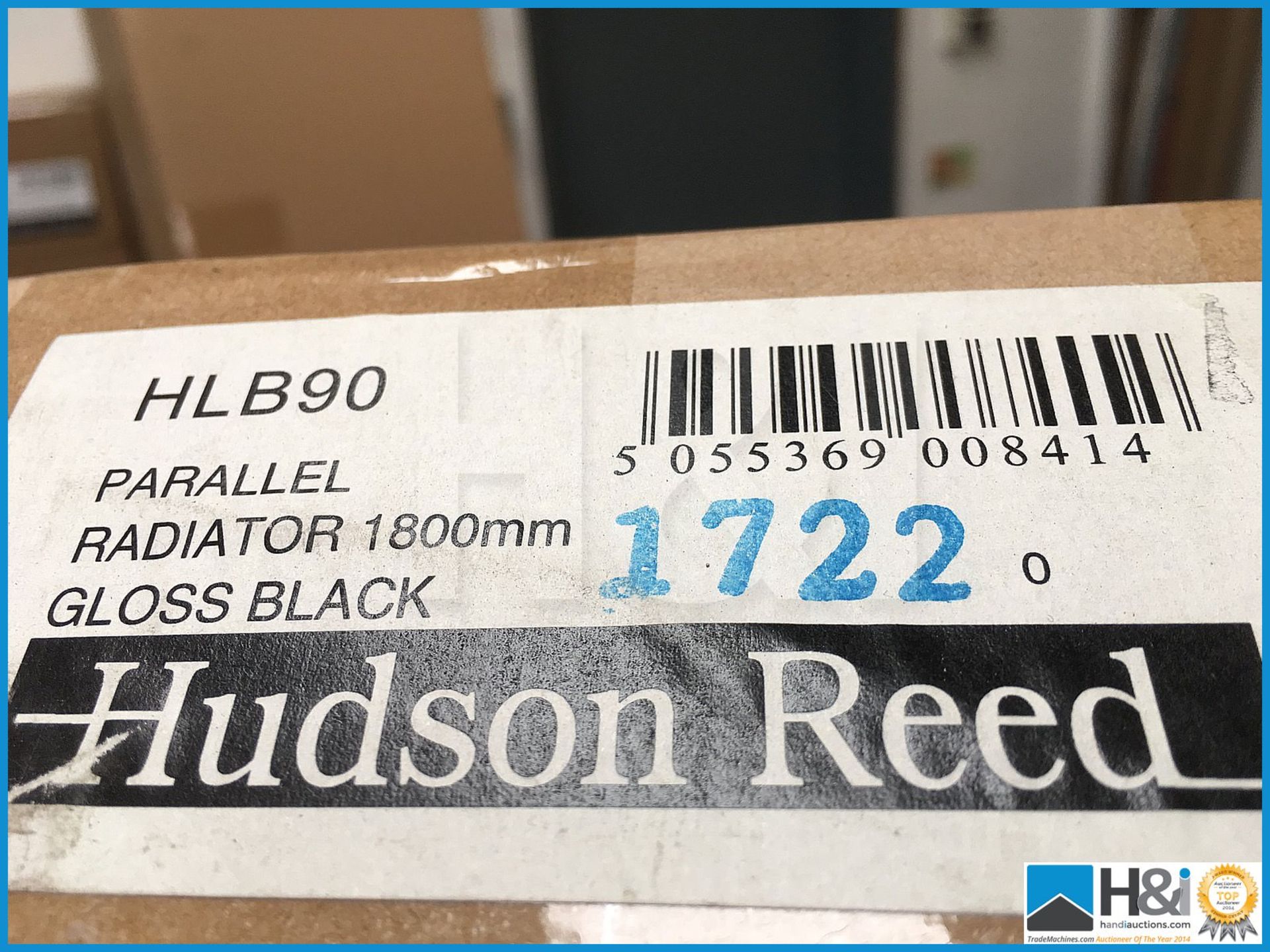 Designer Hudson Reed HLB90 Parallel radiator in gloss black 1800x350. Unused and boxed. Suggested ma - Image 2 of 2