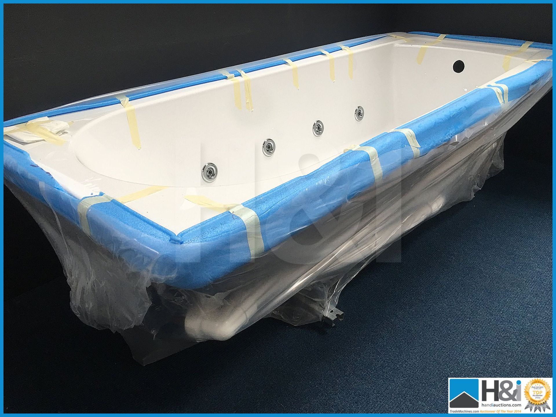 Designer Koller whirlpool bathtub 1700x700. 8 jet whirlpool system. Unused and boxed. Suggested manu - Image 3 of 3